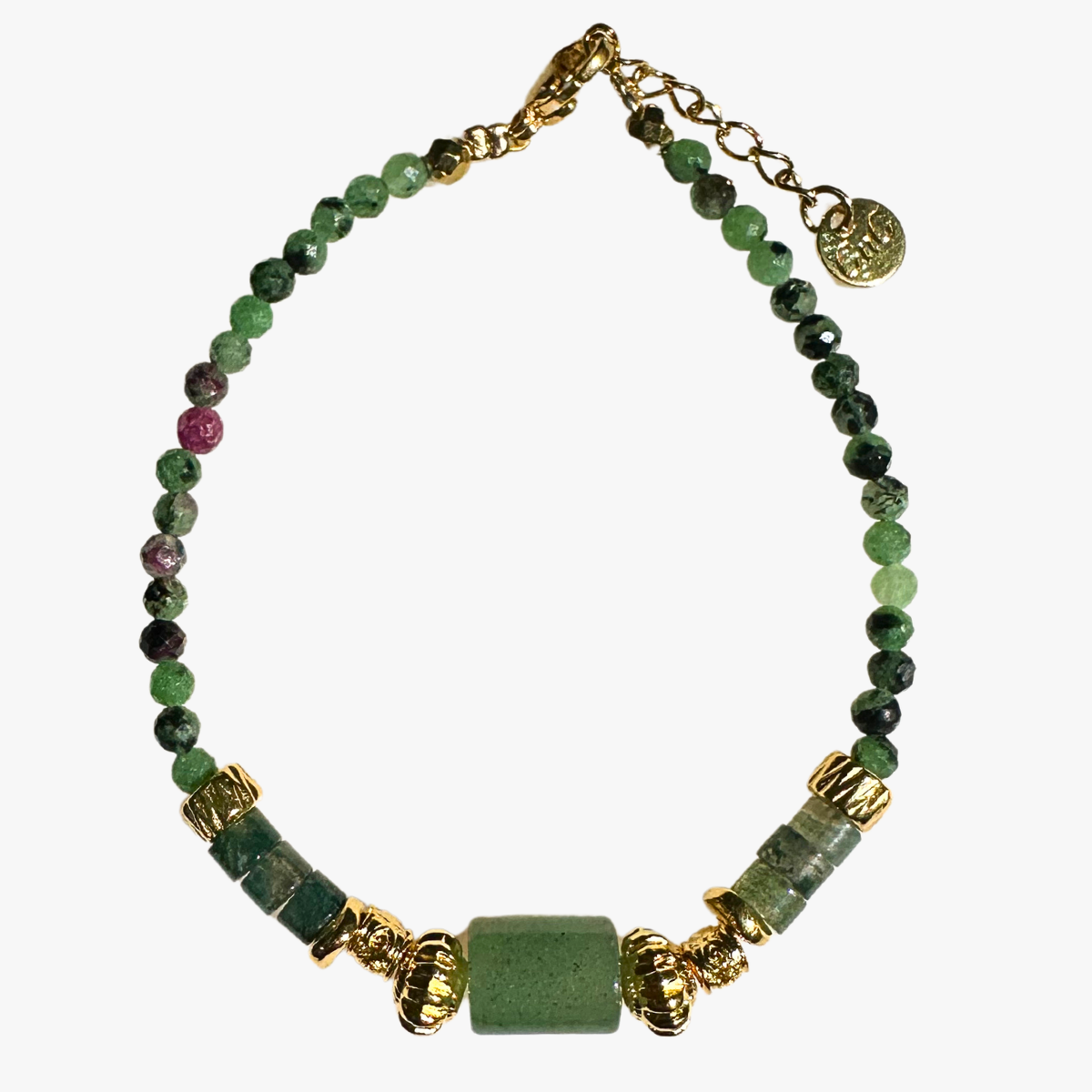 Ruby zoisite and aventurine bracelet GINANDGER Blue