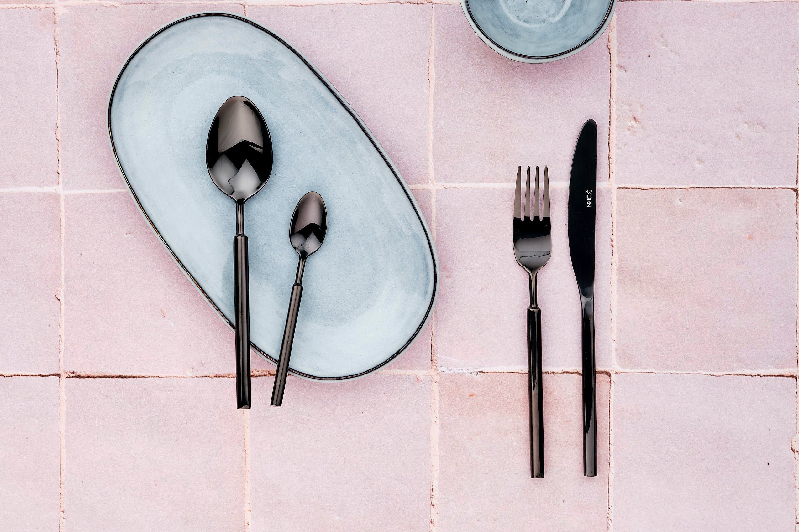 Viggo - black set of 6 teaspoons BJORN Black