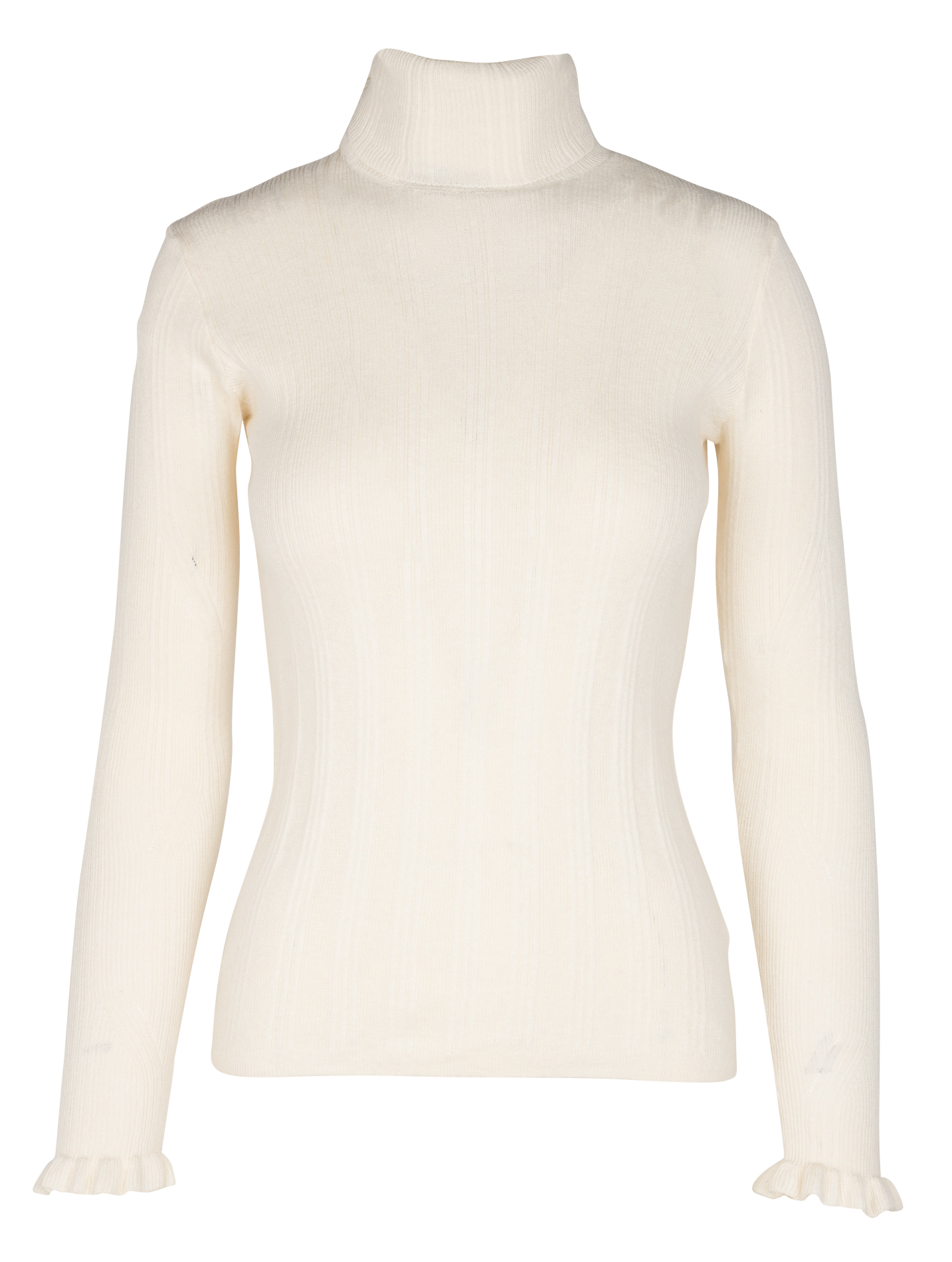 Pull col roulé ajusté en coton mélangé SESSUN Beige