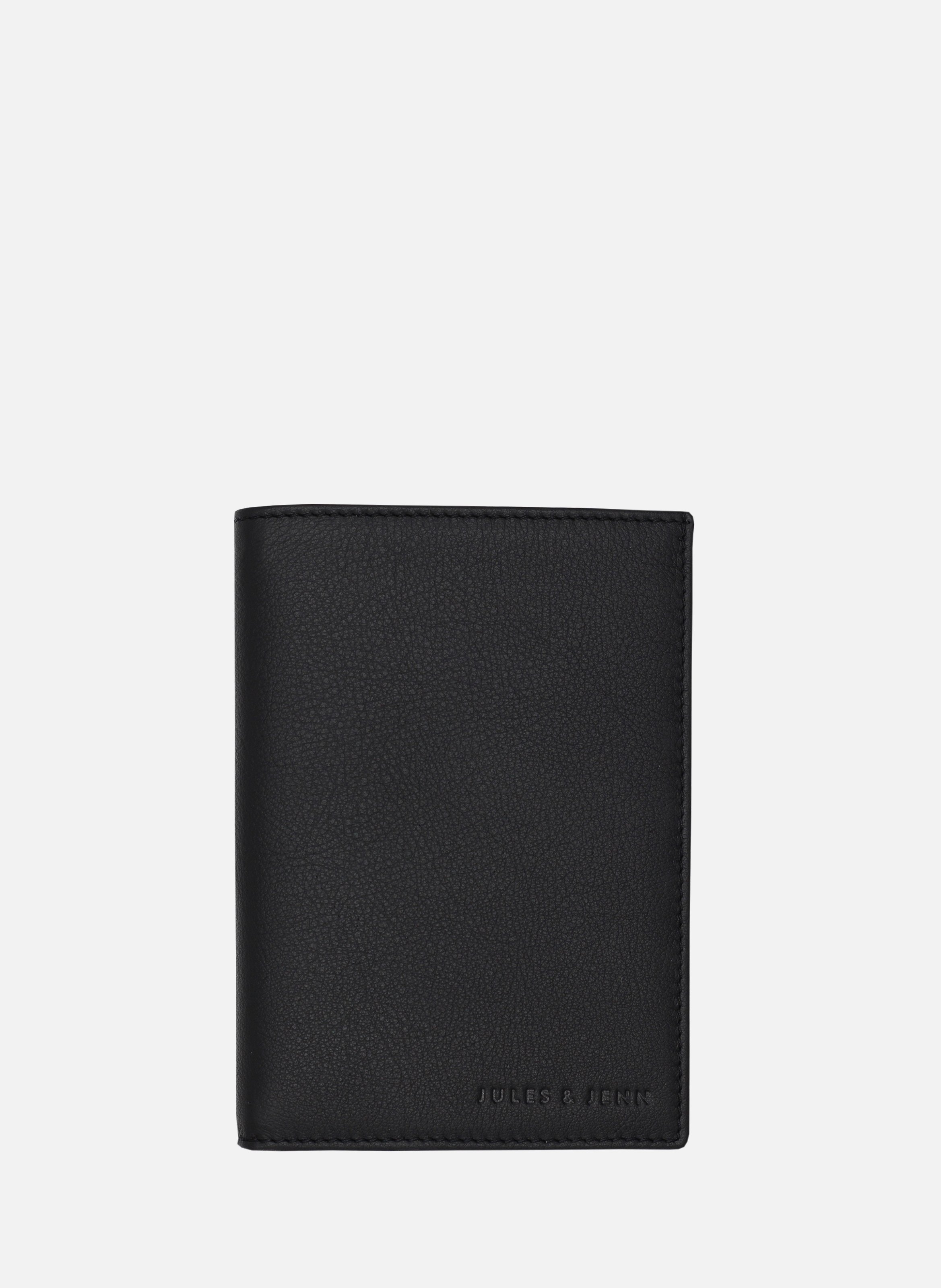 Grained leather wallet JULES & JENN Black