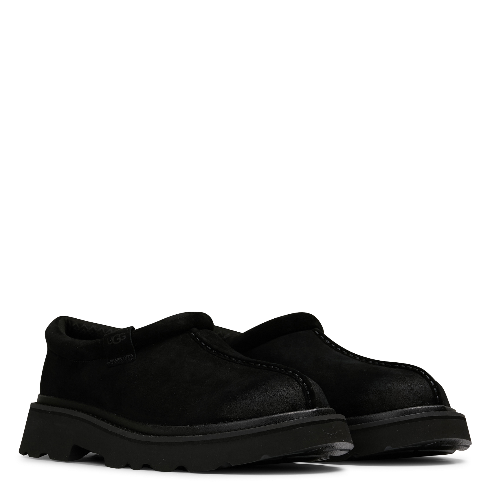 Suede leather clogs UGG Black