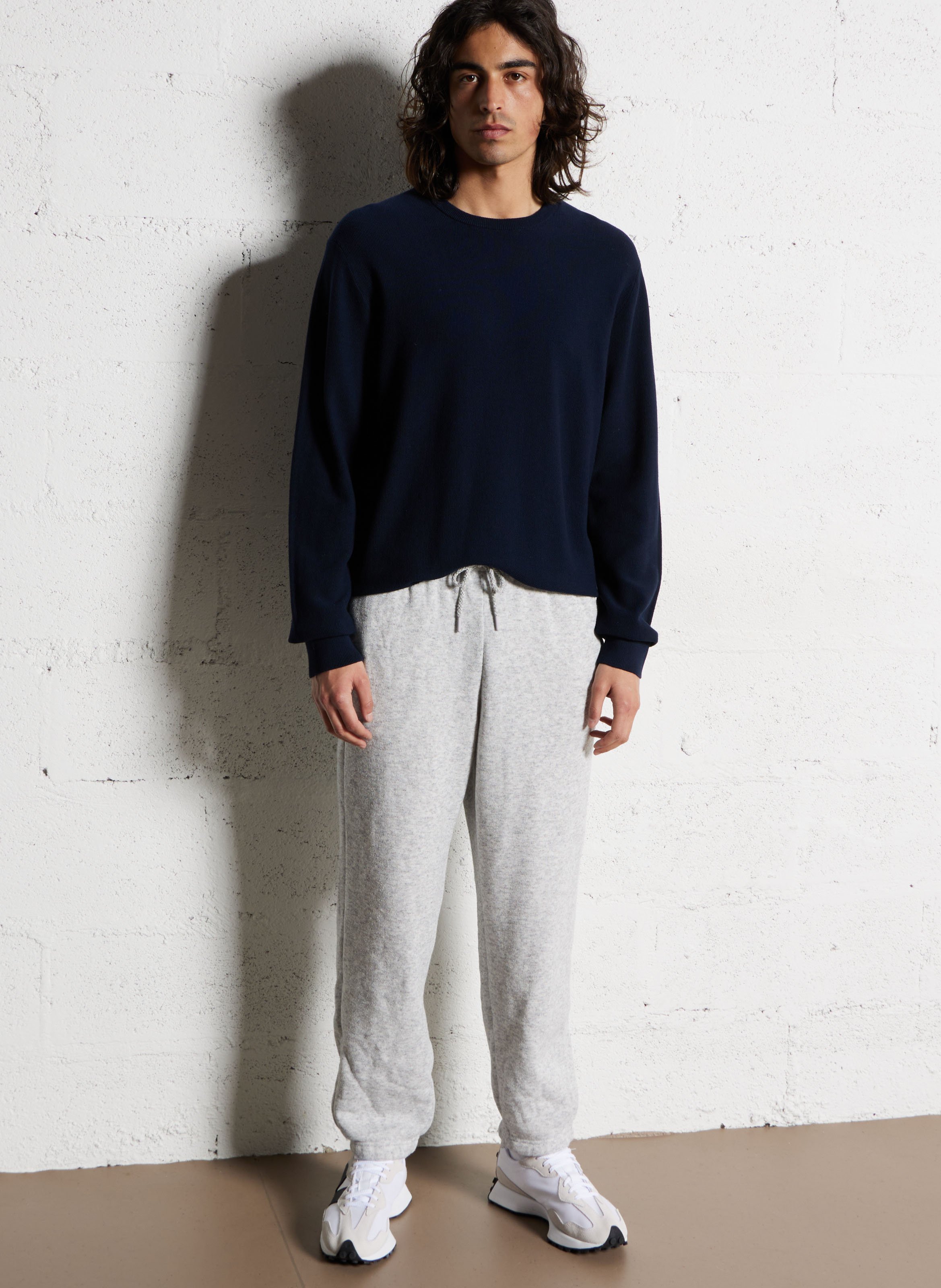 Colour block cotton sweater HARTFORD Blue