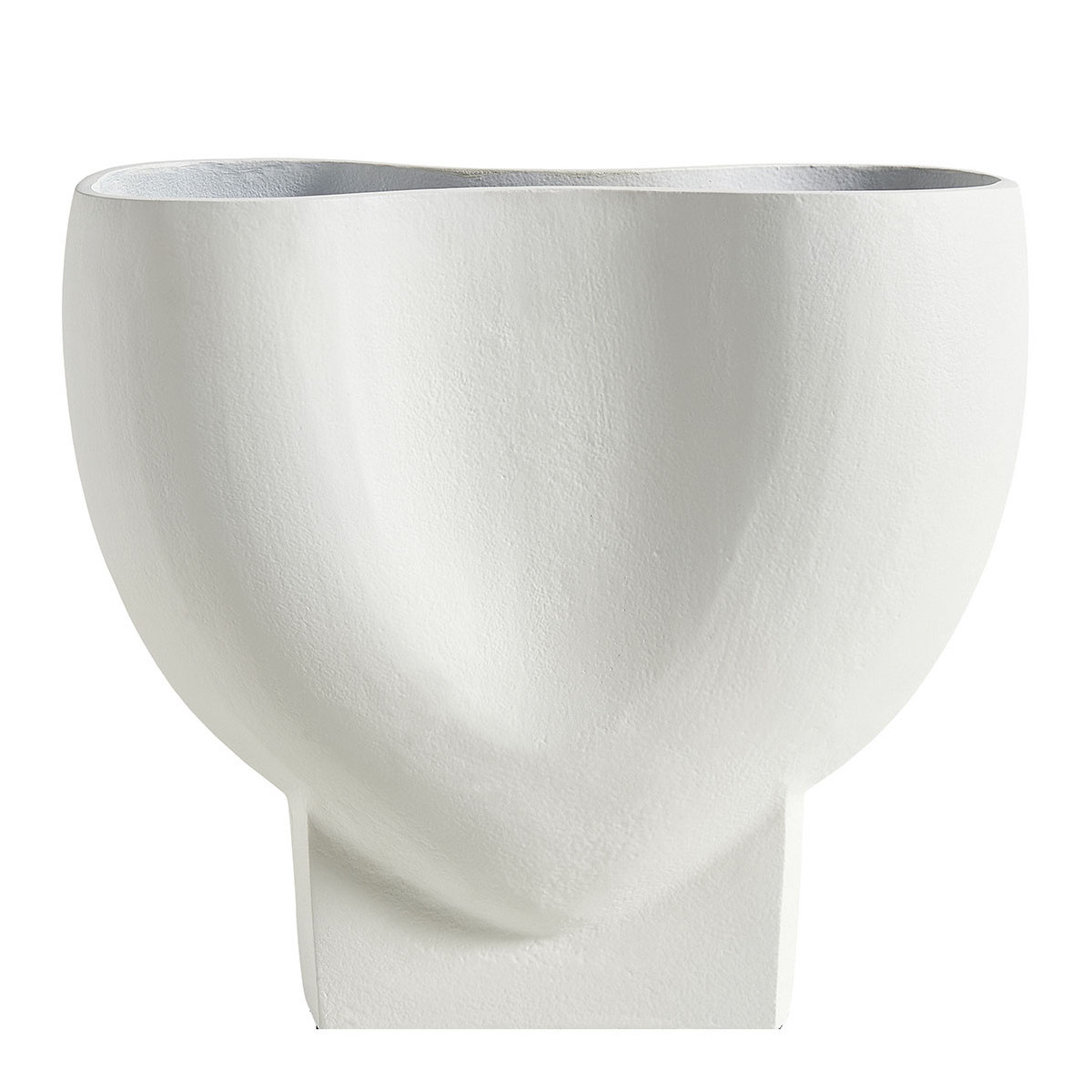 Vase céleste en métal blanc BLANC D'IVOIRE Blanc