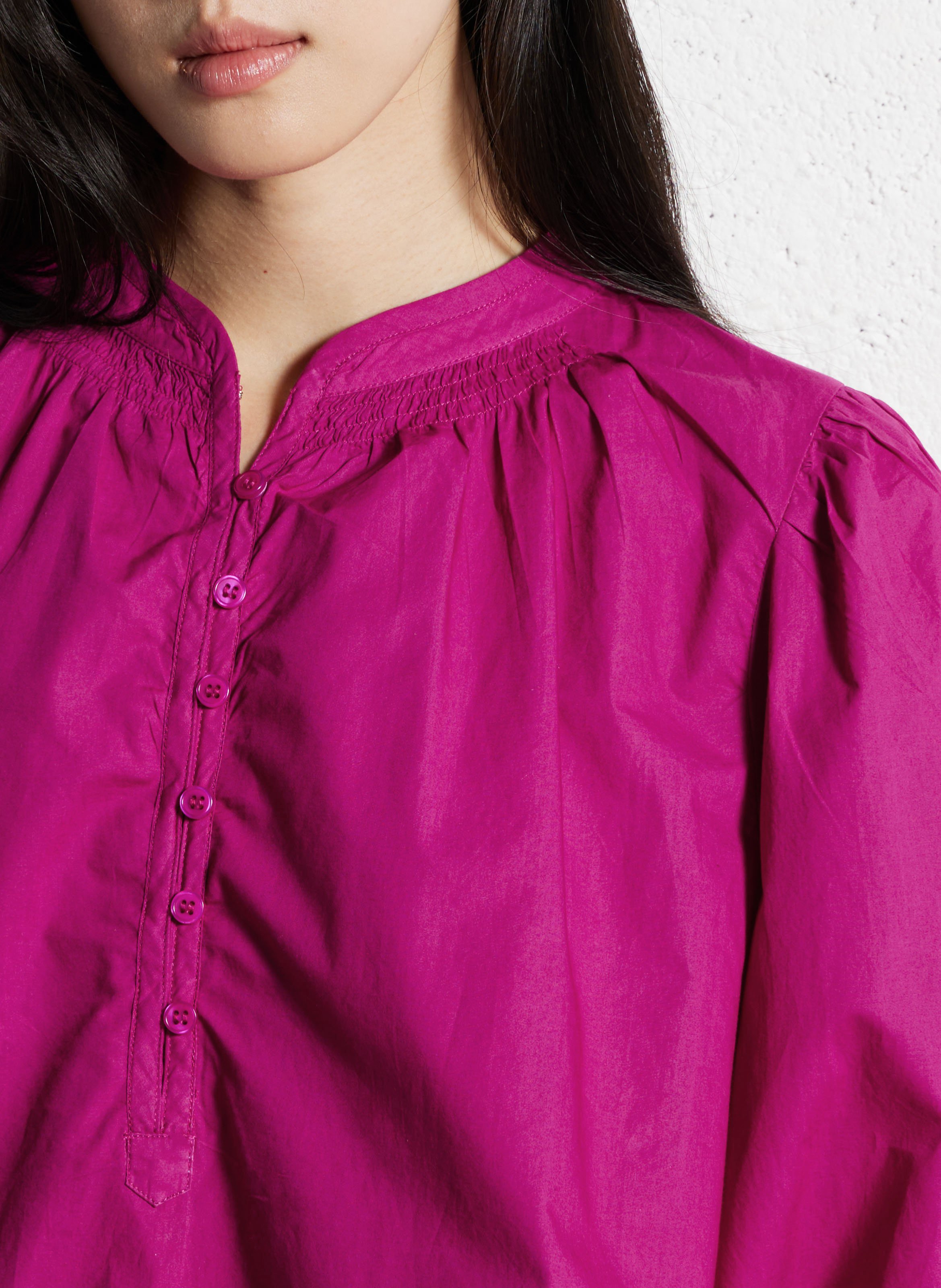 Oversized, katoenen blouse BELLEPIECE Roze