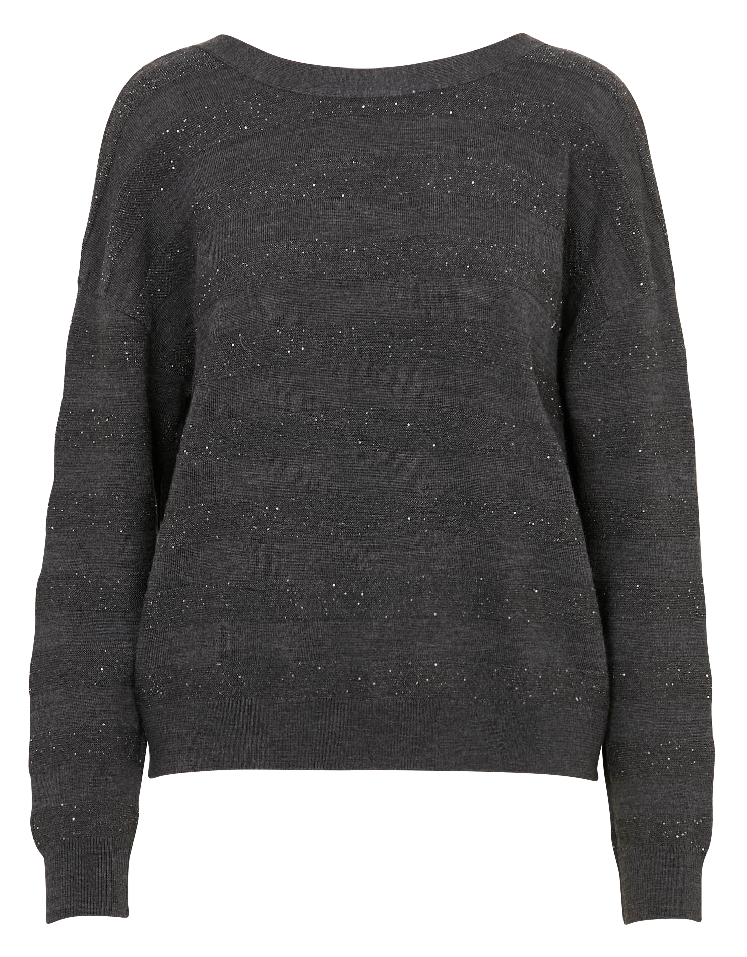 Buttoned striped cardigan with sequins IKKS Grey