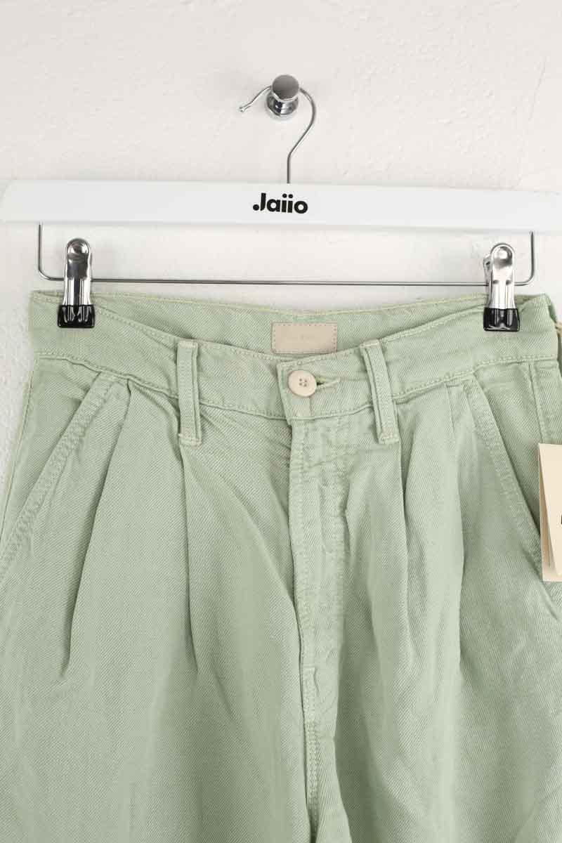 Wide cotton trousers  MOTHER - Seconde Main Green