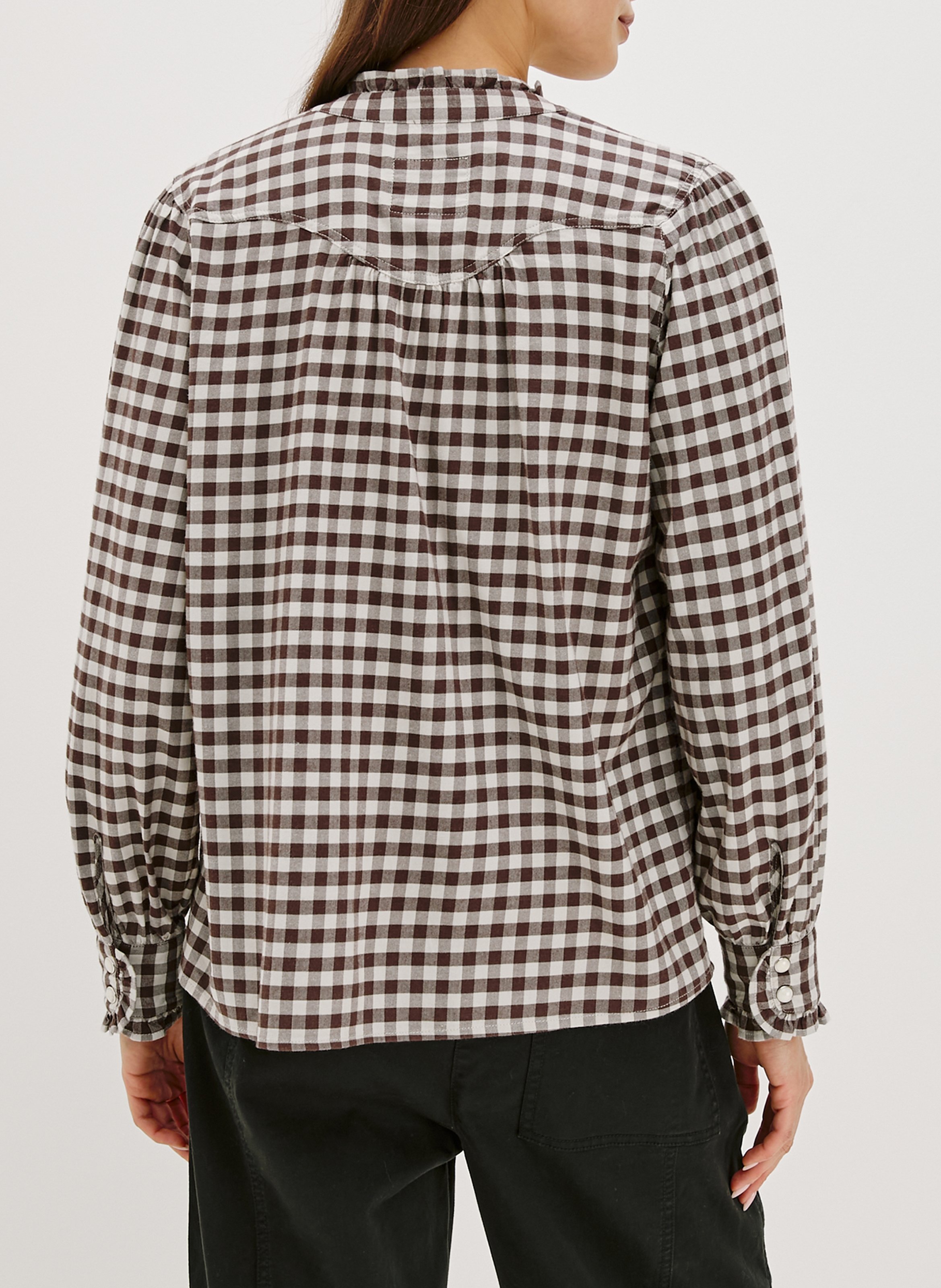 Bluse aus Baumwoll-Mix mit Rundhalsausschnitt RAILS Mehrfarbig