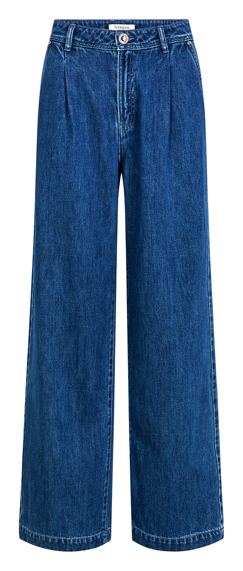 Bootcut broek met hoge taille MORGAN Blauw