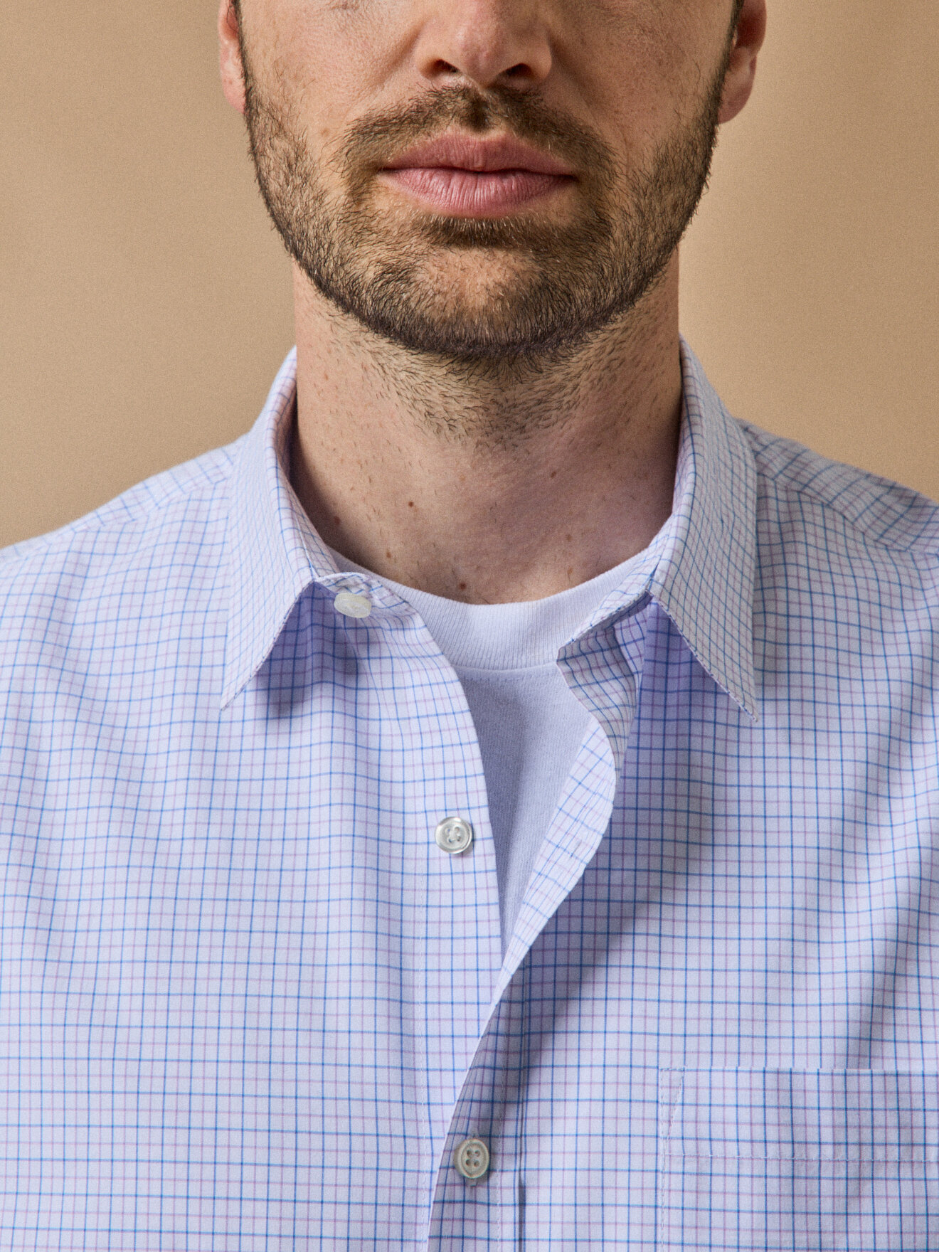 Contemporary fit tattersall check shirt CYRILLUS Blue