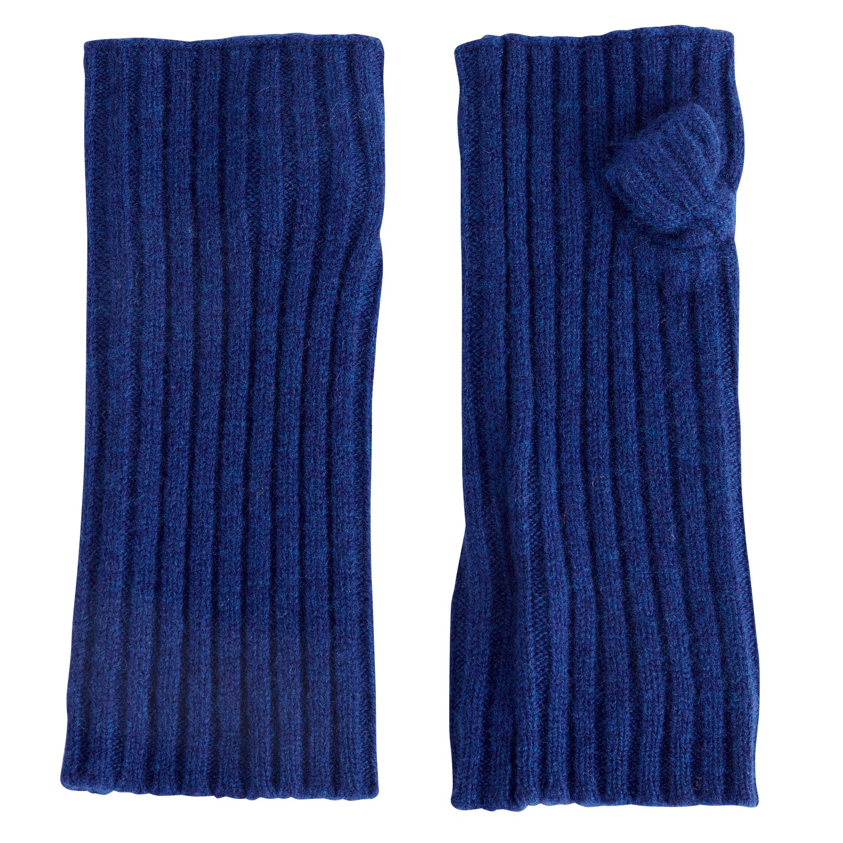 Wool fingerless gloves BELLA JONES Blue