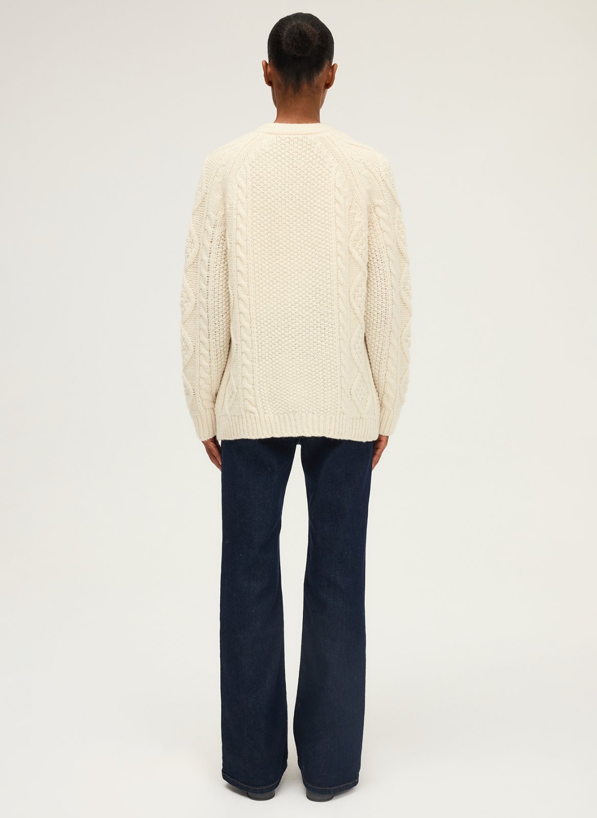 Straight wool cardigan PABLO Beige