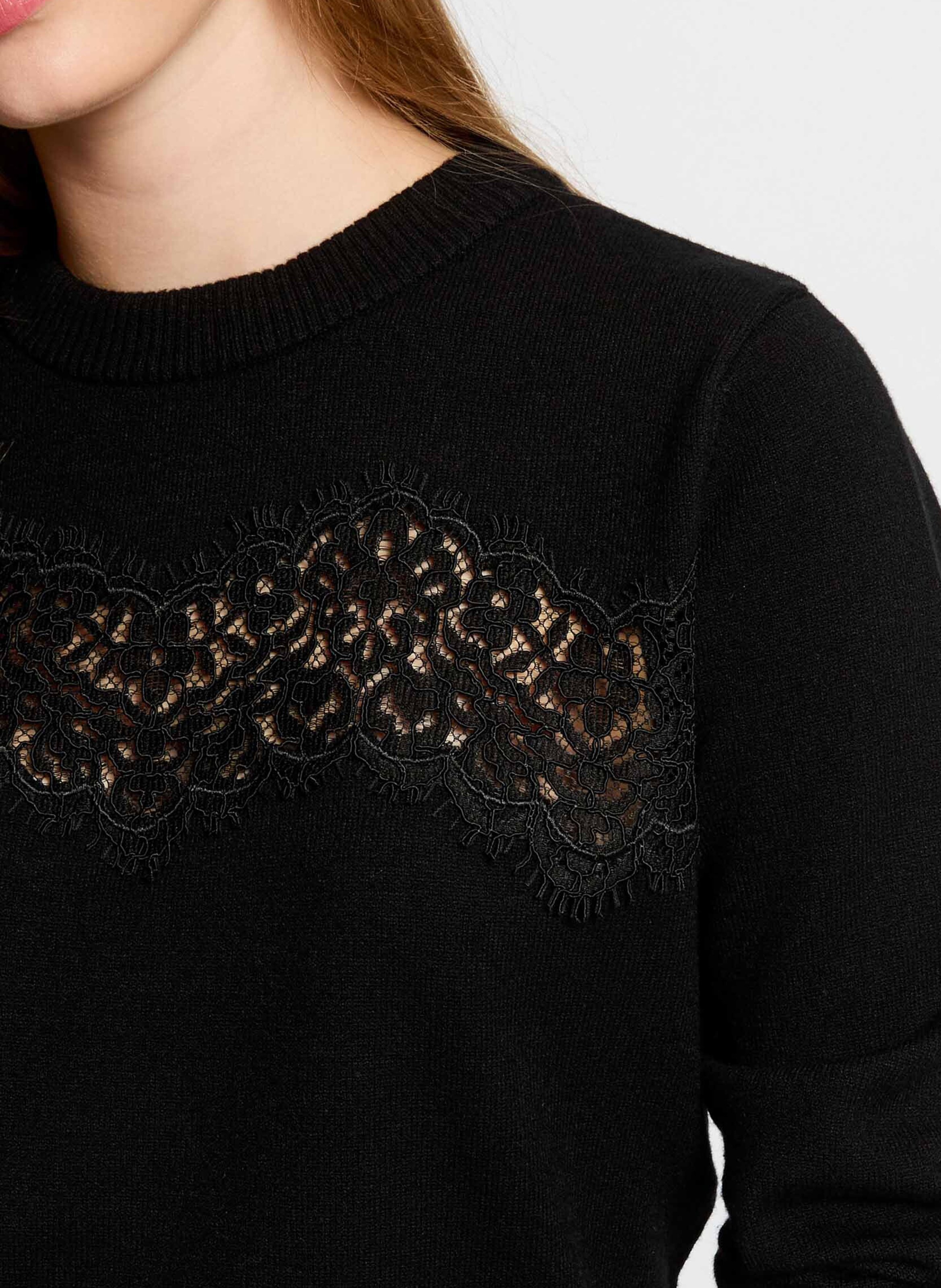 Pull col rond  MORGAN Noir