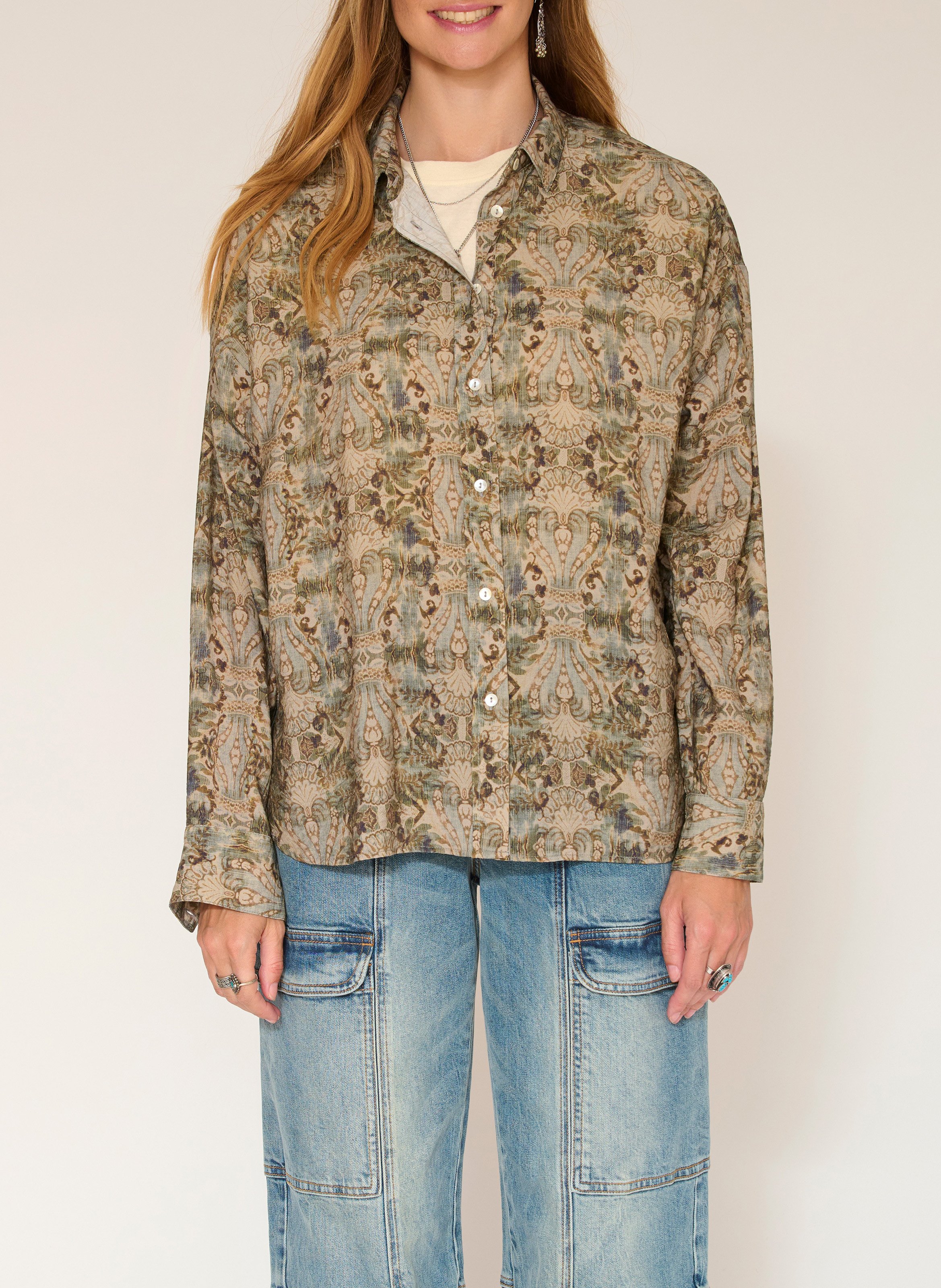 Chemise oversize col classique  MKT Vert