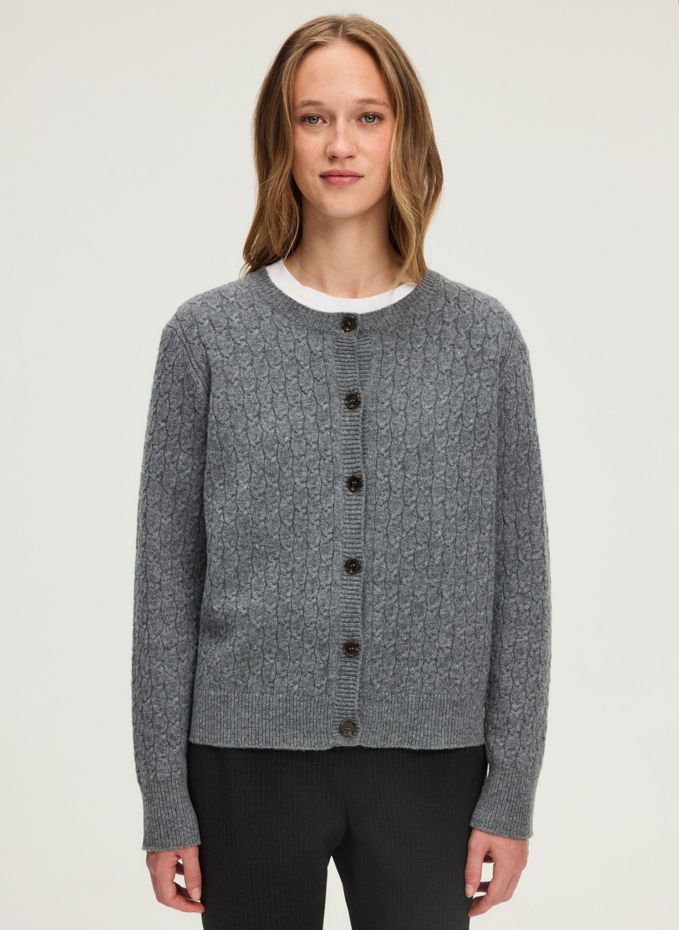 Vest van wol PABLO Grijs