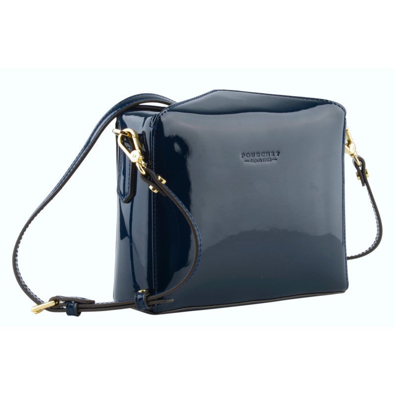 Shoulder bag - synthetic and leather POURCHET Blue