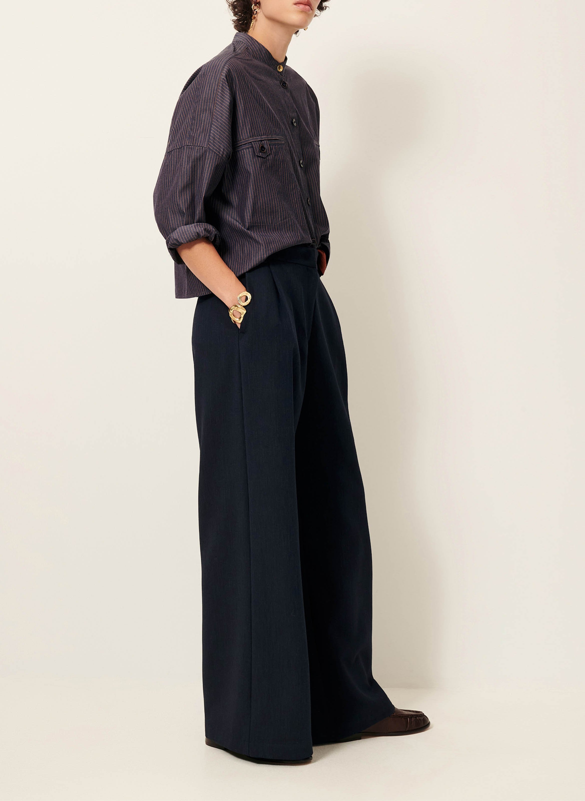 Wide trousers SESSUN Blue