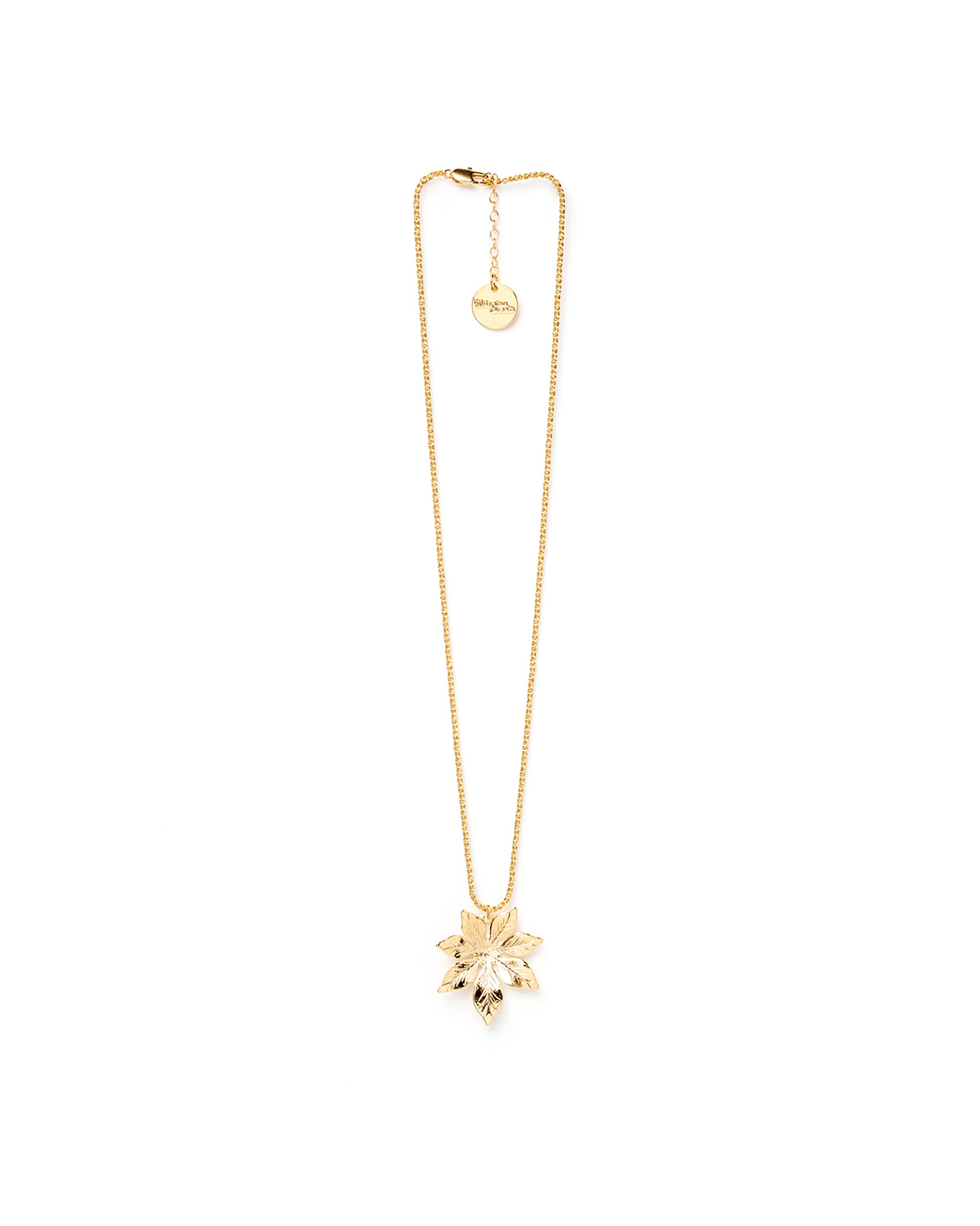 Gold-plated flower necklace MONSIEUR SIMONE Golden