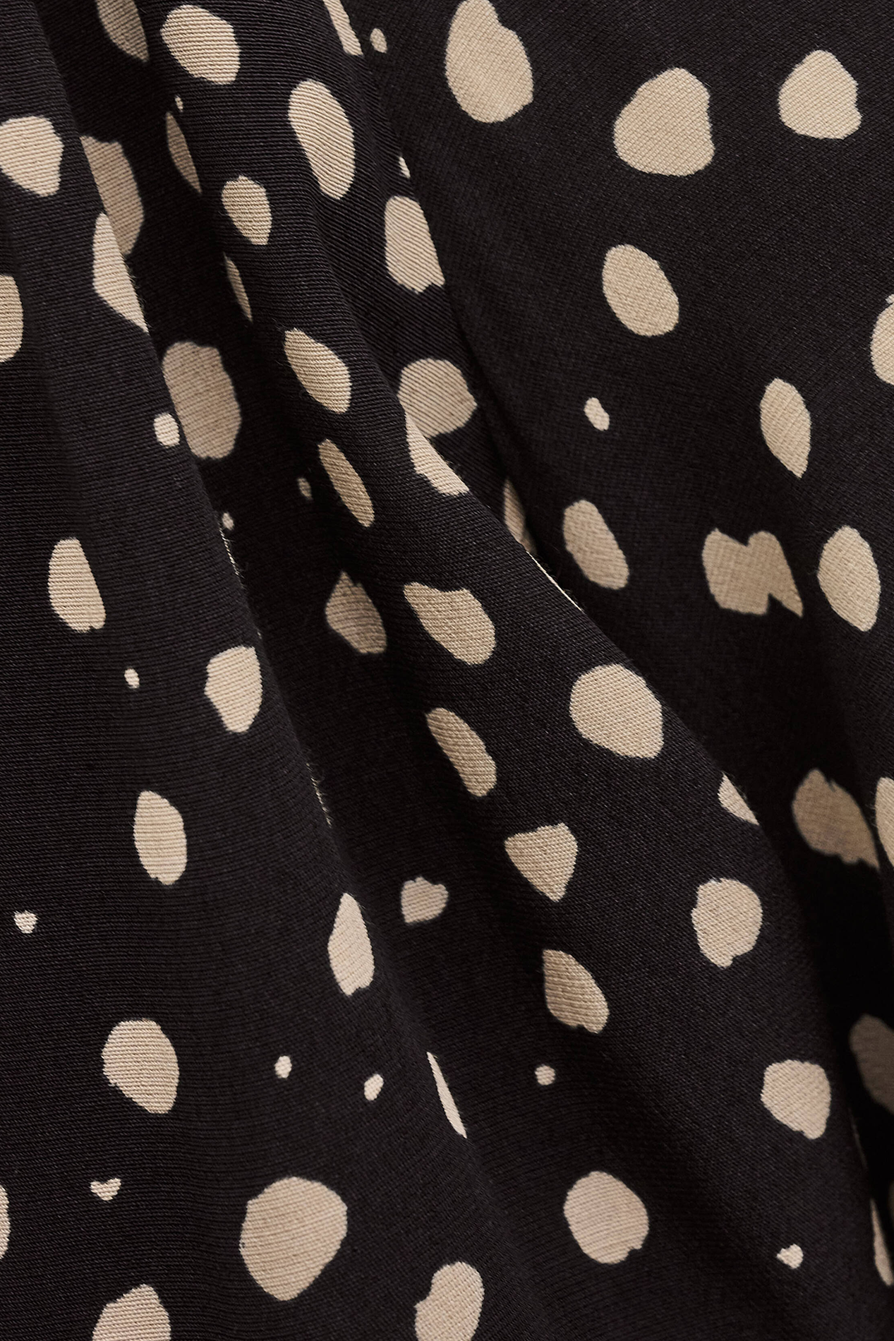 Robe longue col V à pois BA&SH Bleu