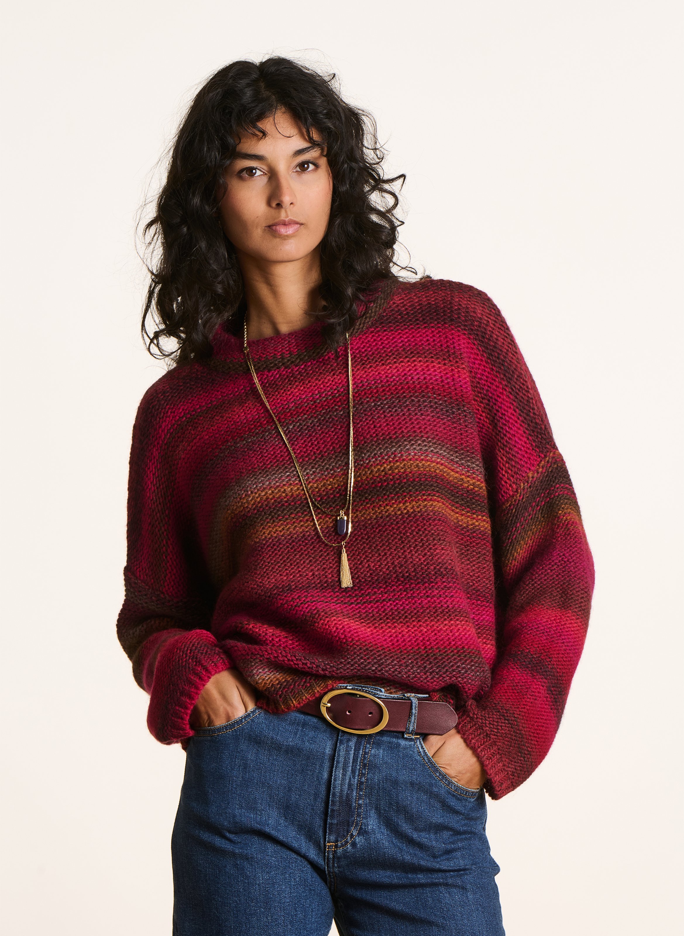 Cia oversized wool-mix sweater LA FEE MARABOUTEE