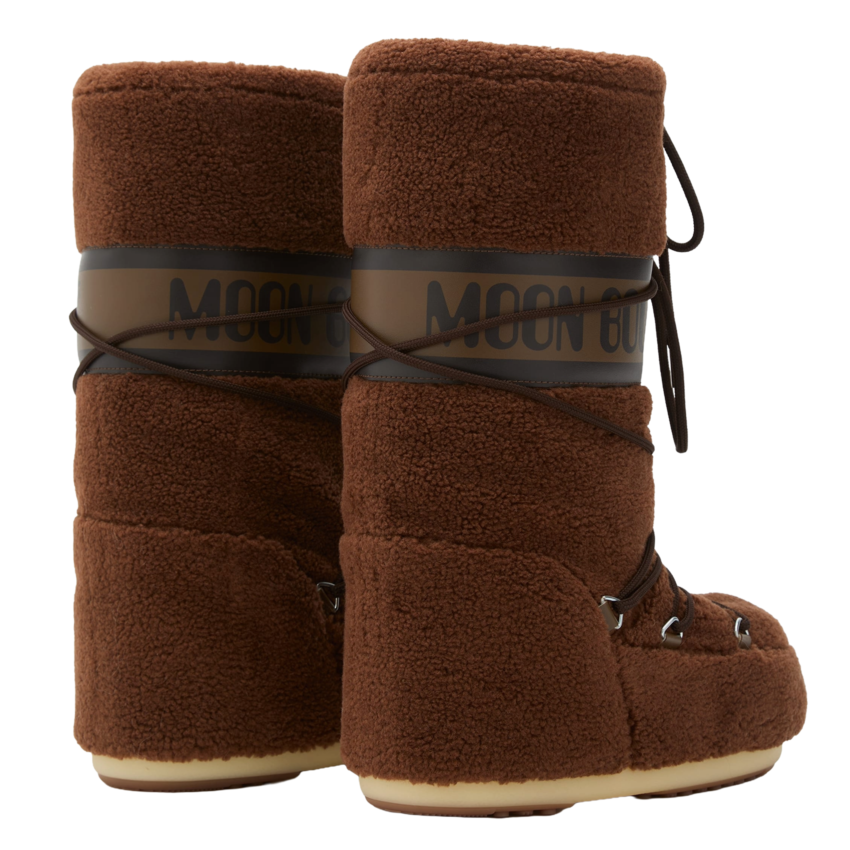 Bottes aspec fourrure MOON BOOT Marron