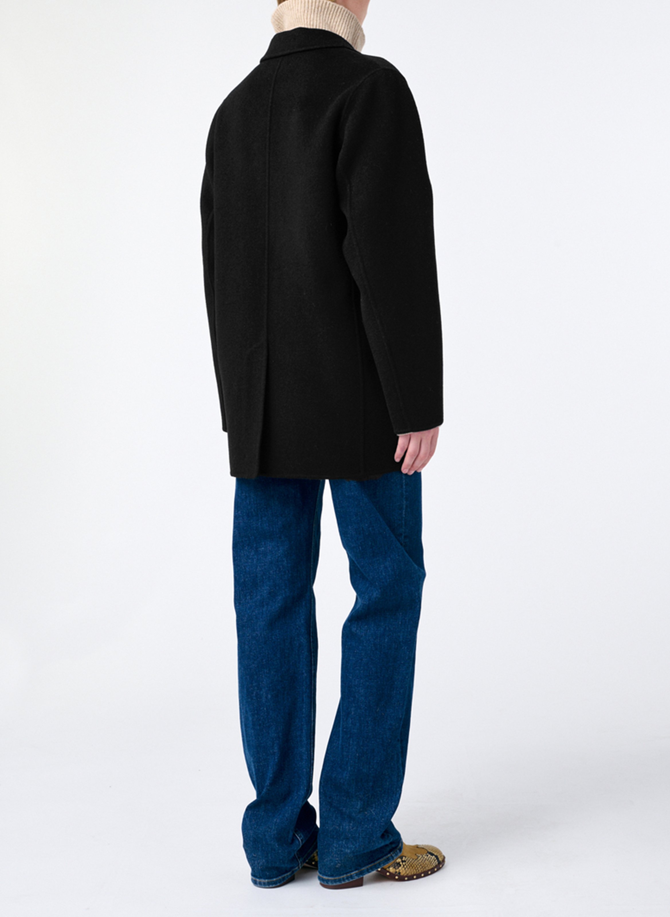 Blazer van wolmix VANESSA BRUNO Zwart