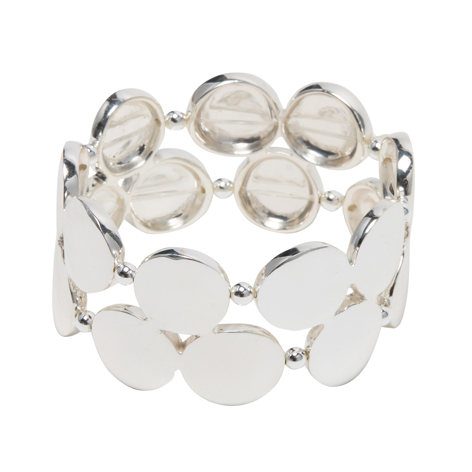 Pulsera ancha FEEKA Plata