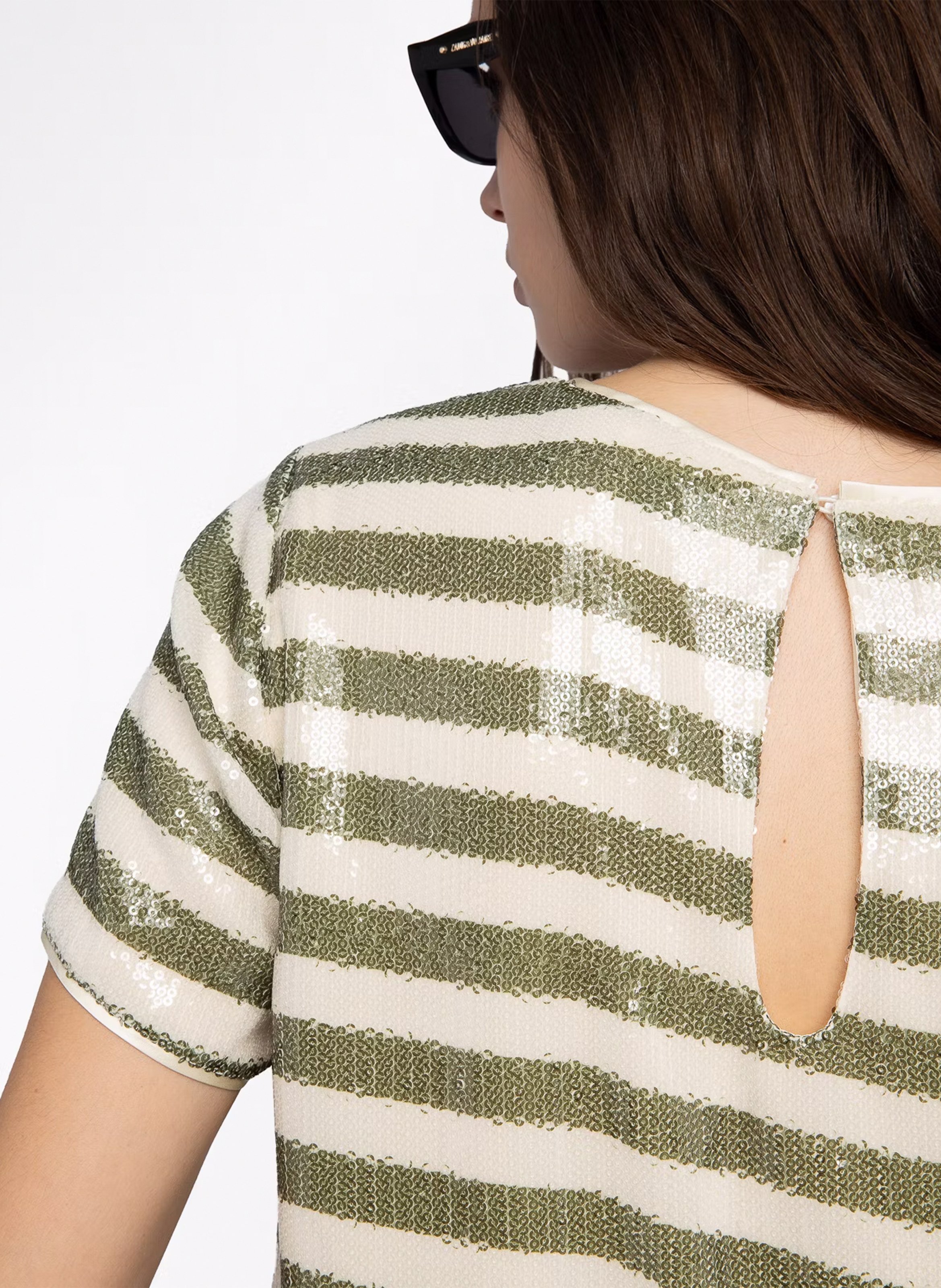 Gret top with sequins ZADIG&VOLTAIRE Green