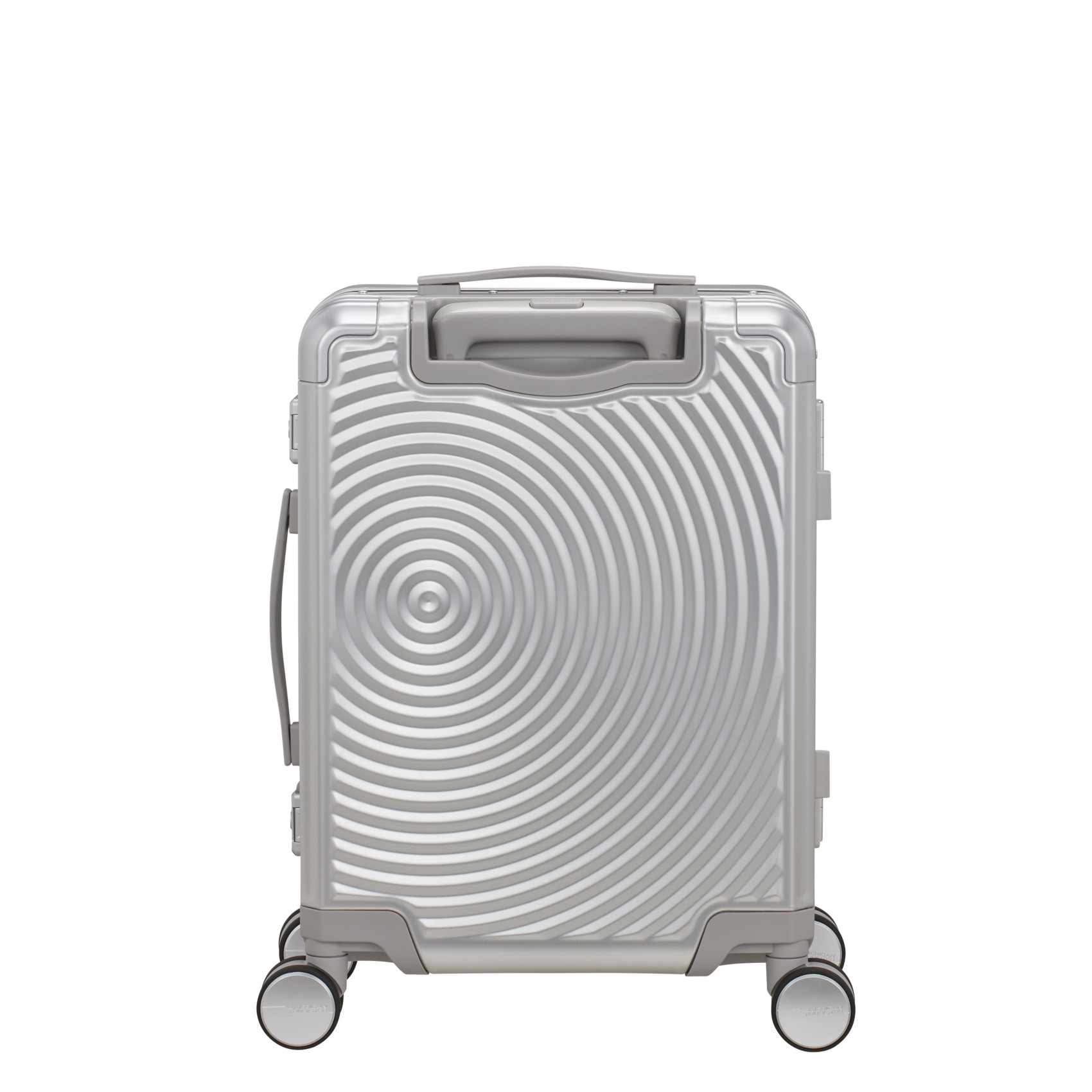Aluminum suitcase with 4 wheels size S AMERICAN TOURISTER Silver