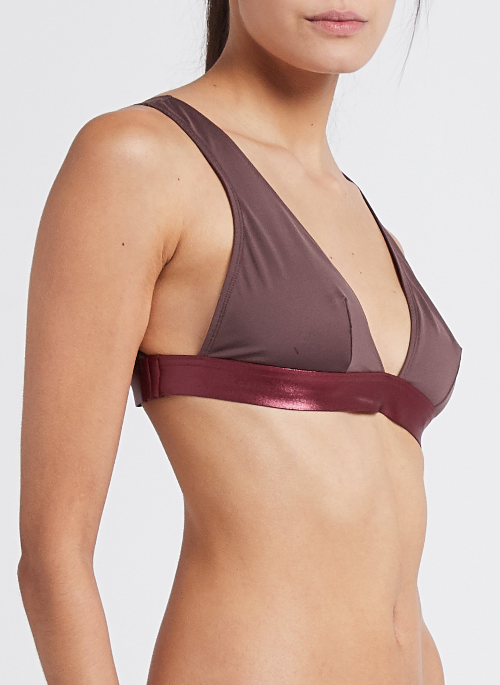 Brassière triangle  ALBERTINE Marron
