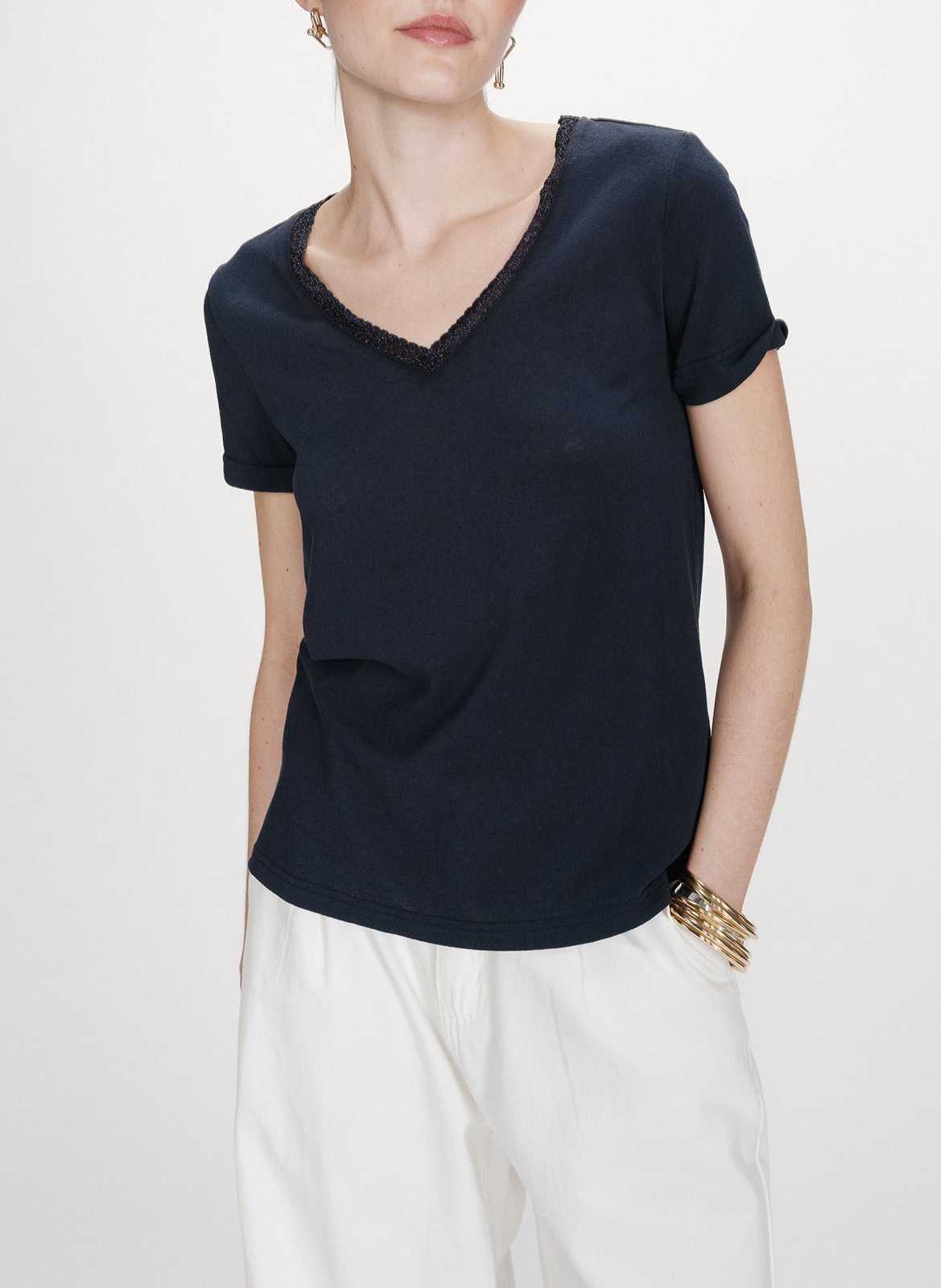 Basic cotton-mix T-shirt GRACE ET MILA