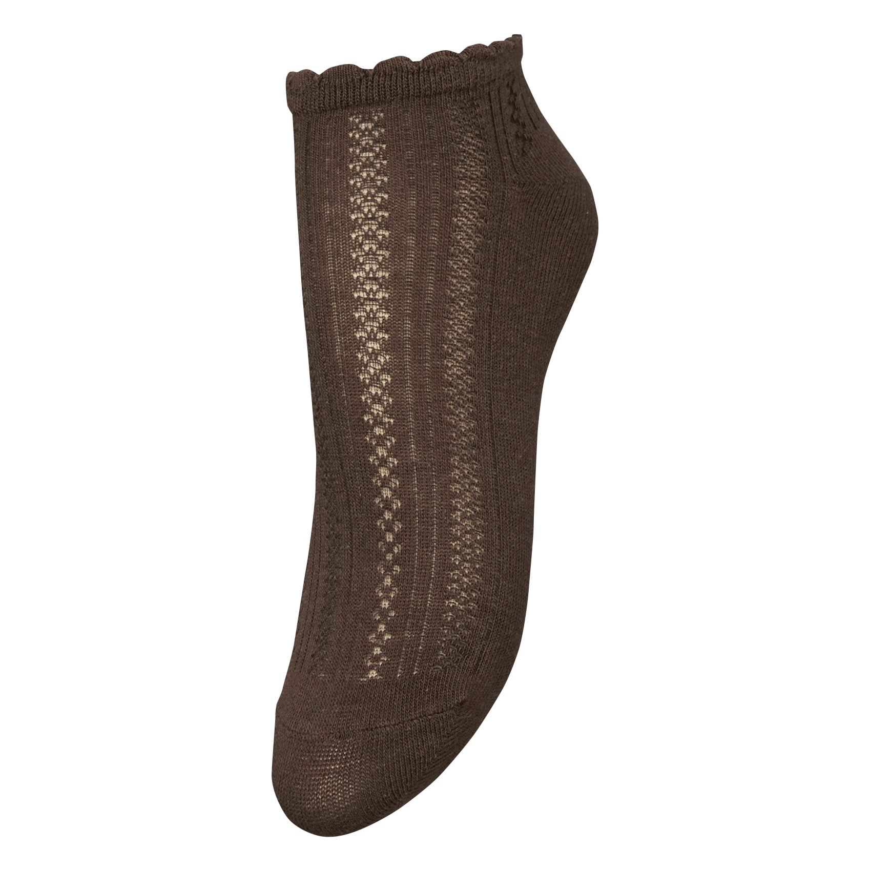 Durchbrochene Baumwollsocken BECKSONDERGAARD Braun