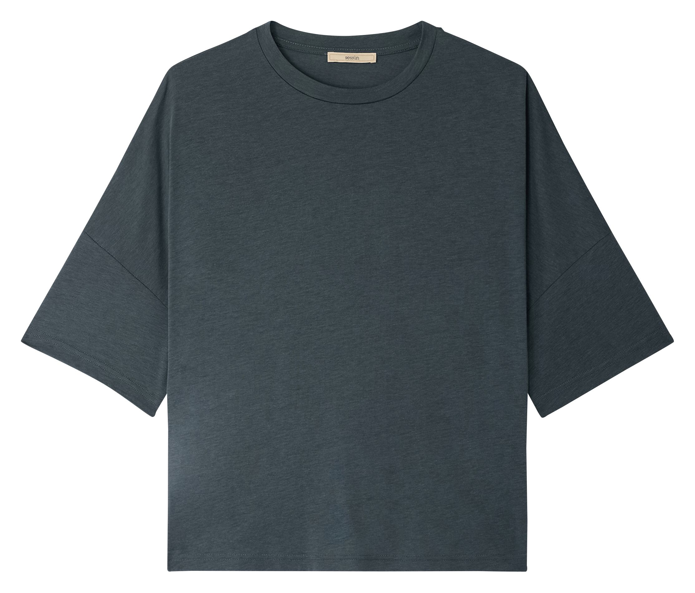 Oversize-T-Shirt mit Rundhalsausschnitt SESSUN Grun