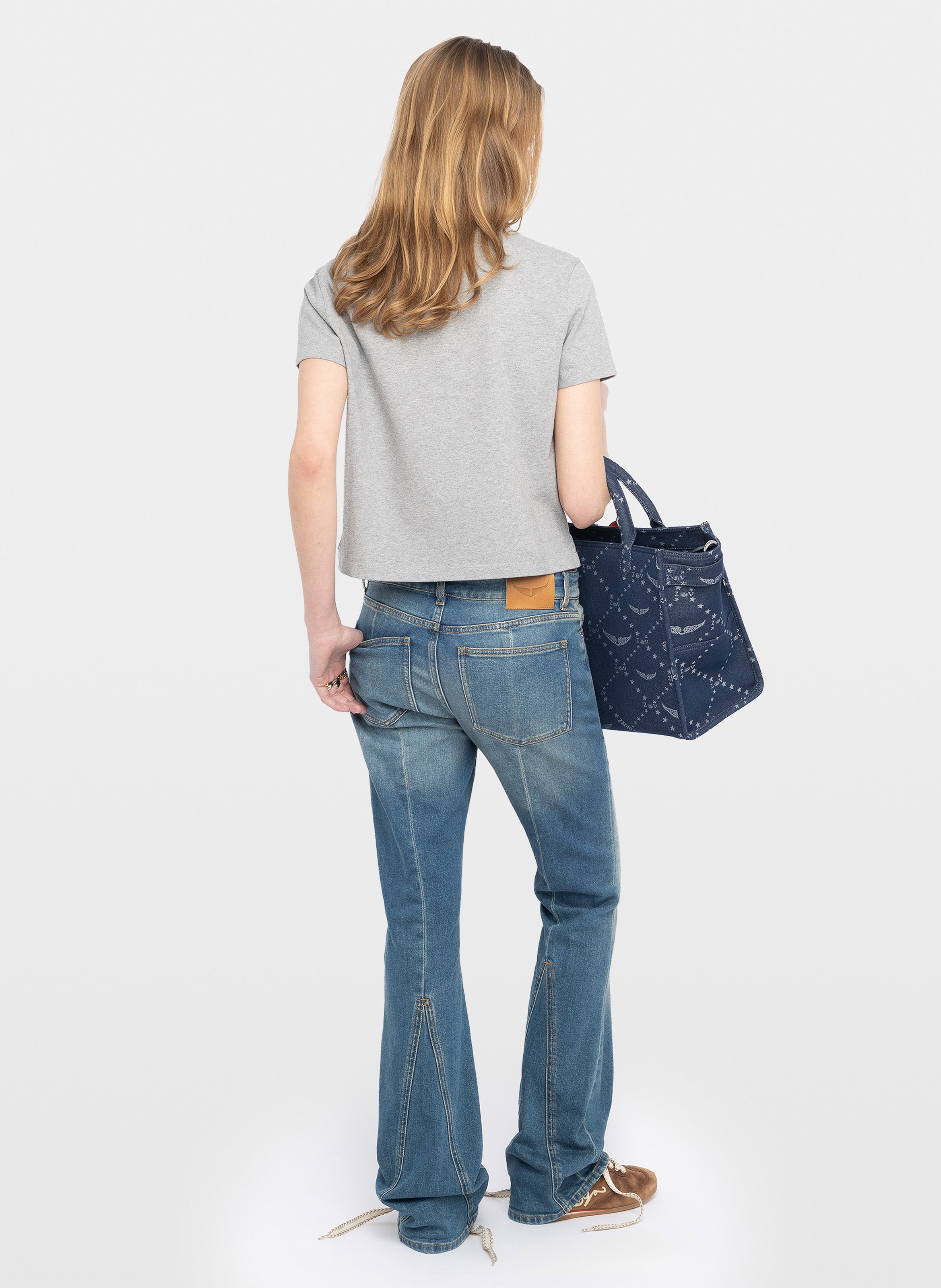 Polo court en coton bio ZADIG&VOLTAIRE Grey