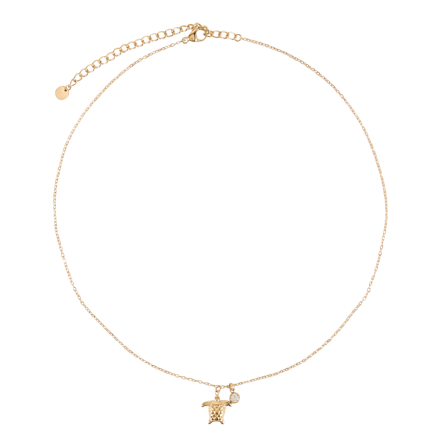 Halskette mit Schildkröten-Anhänger AU PRINTEMPS PARIS Golden