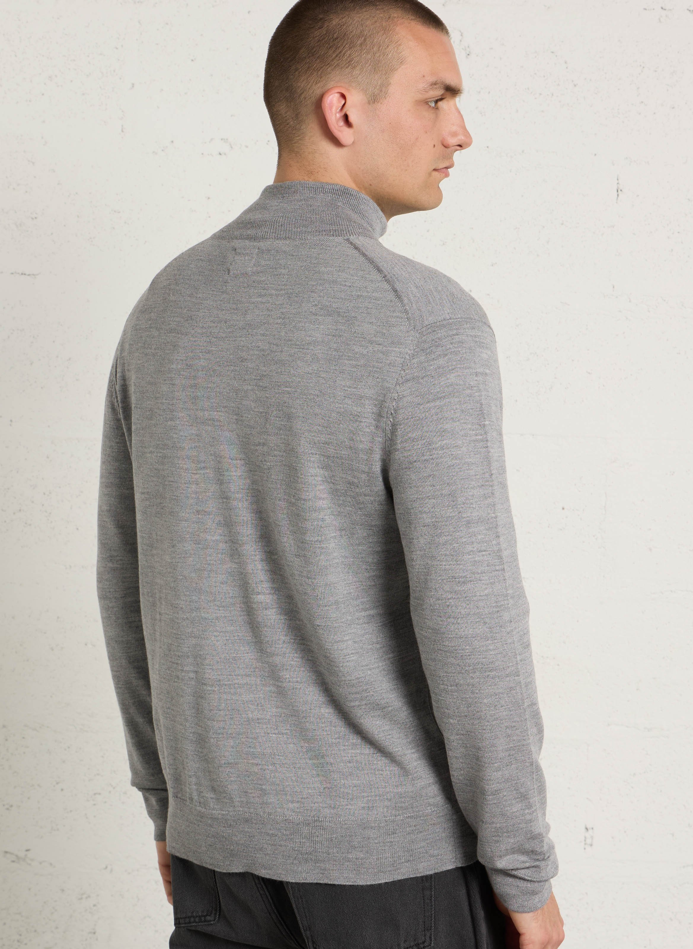 Merino wool cardigan AU PRINTEMPS PARIS Grey