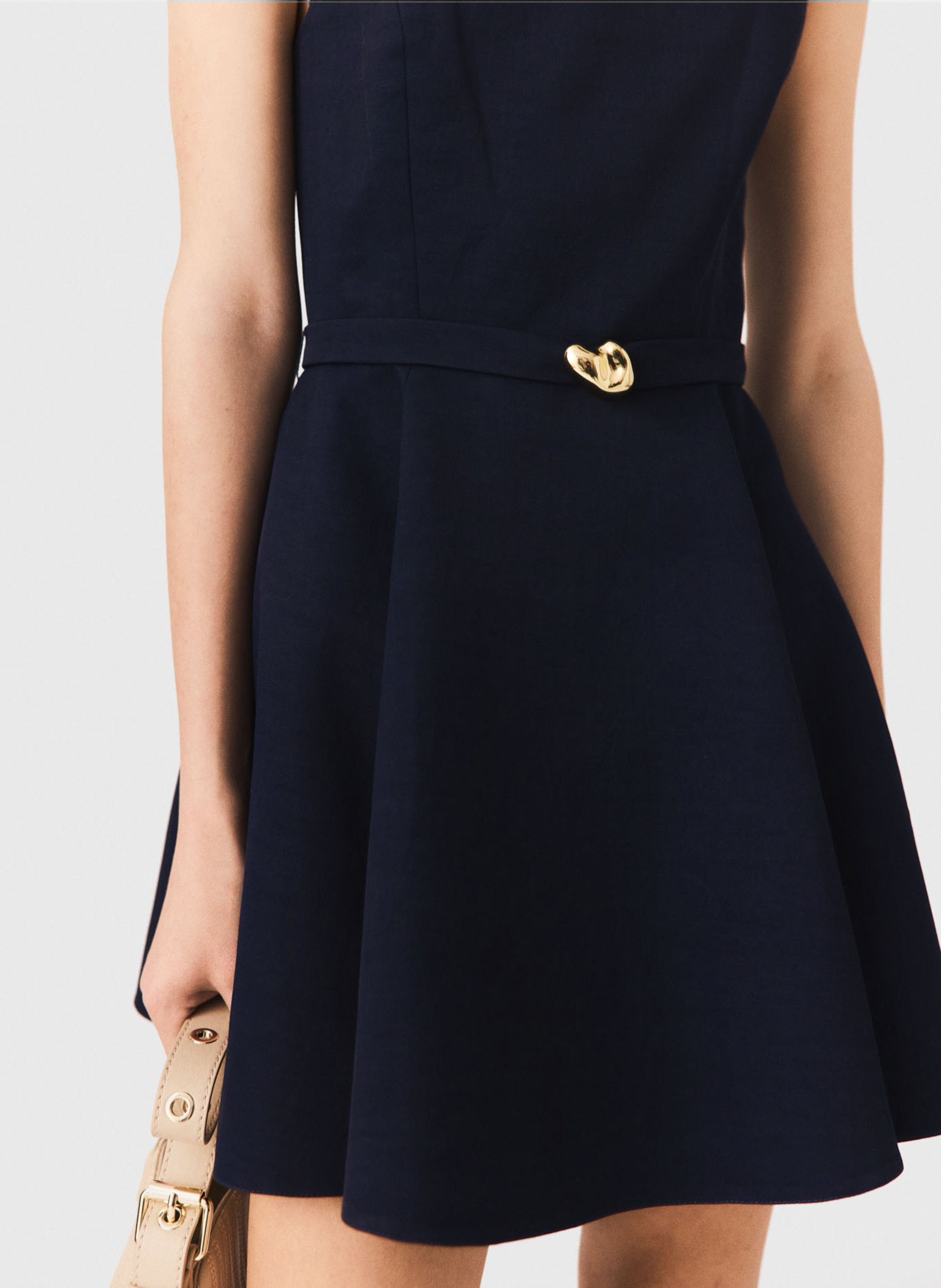 Robe courte col droit MAJE Bleu