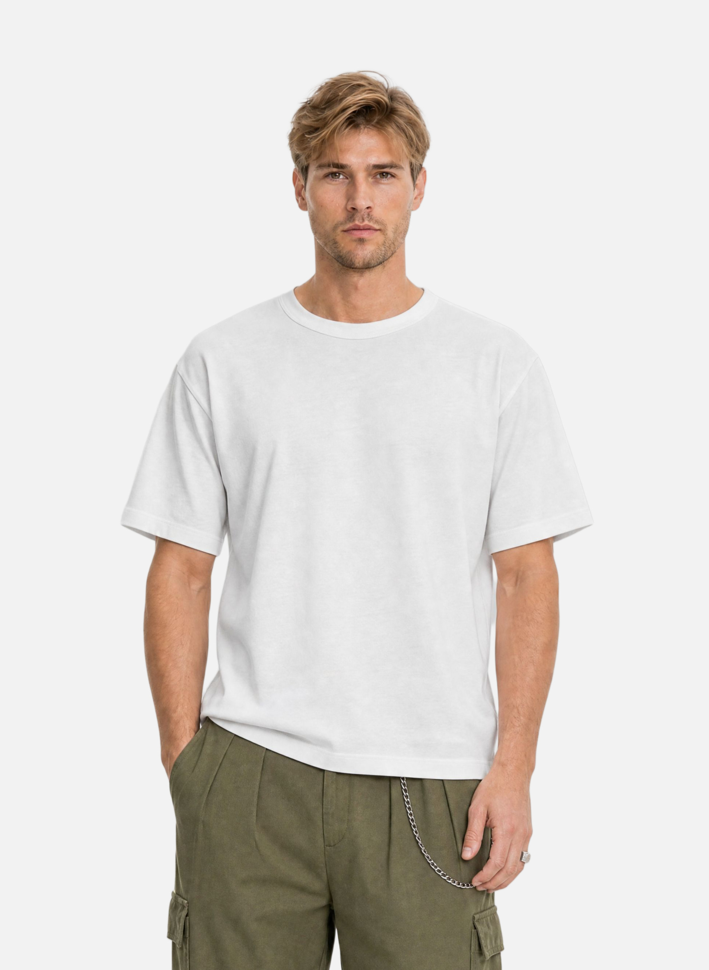 Round neck T-shirt with a loose fit THE KOOPLES White