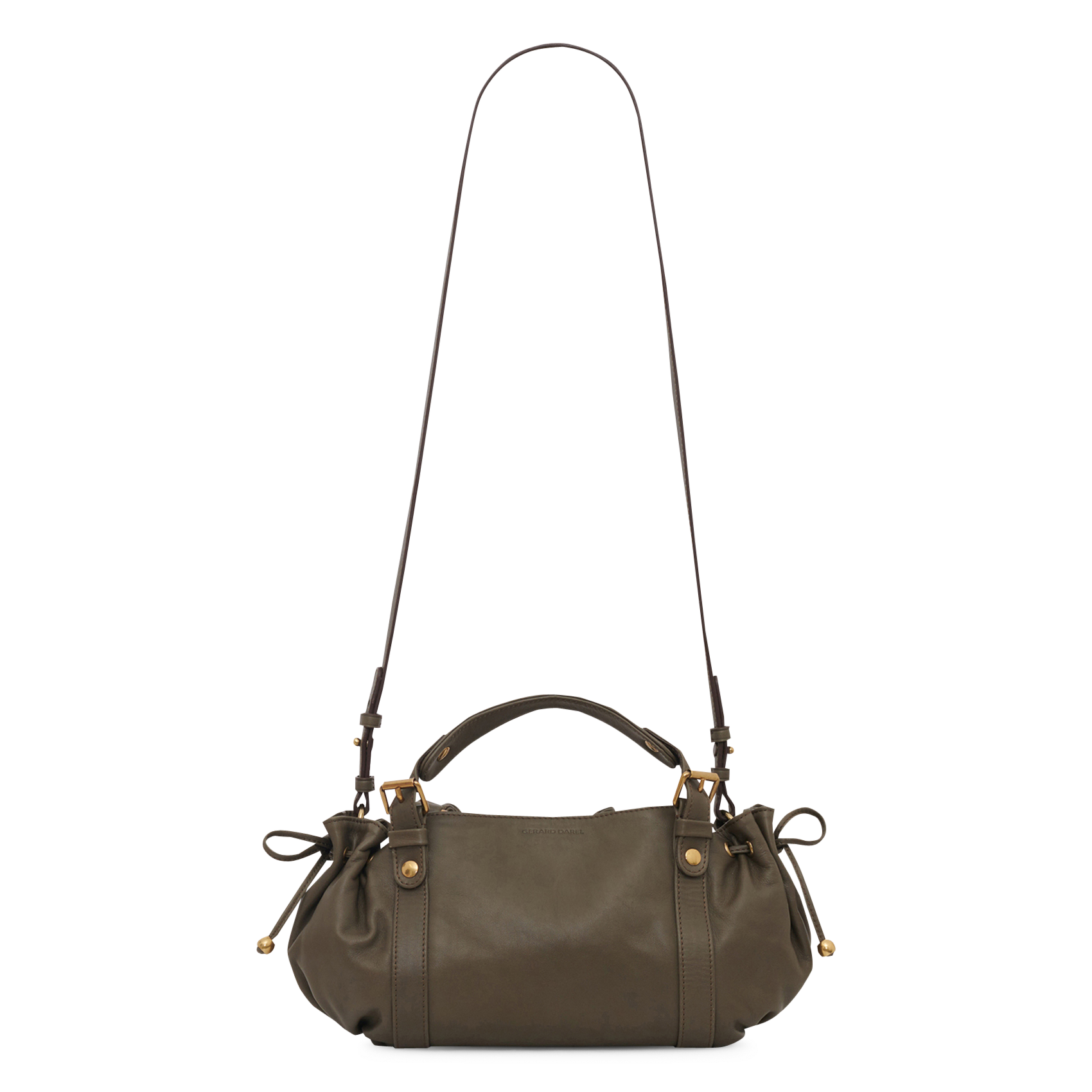 Bolso bandolera pequeño de piel GERARD DAREL Verde
