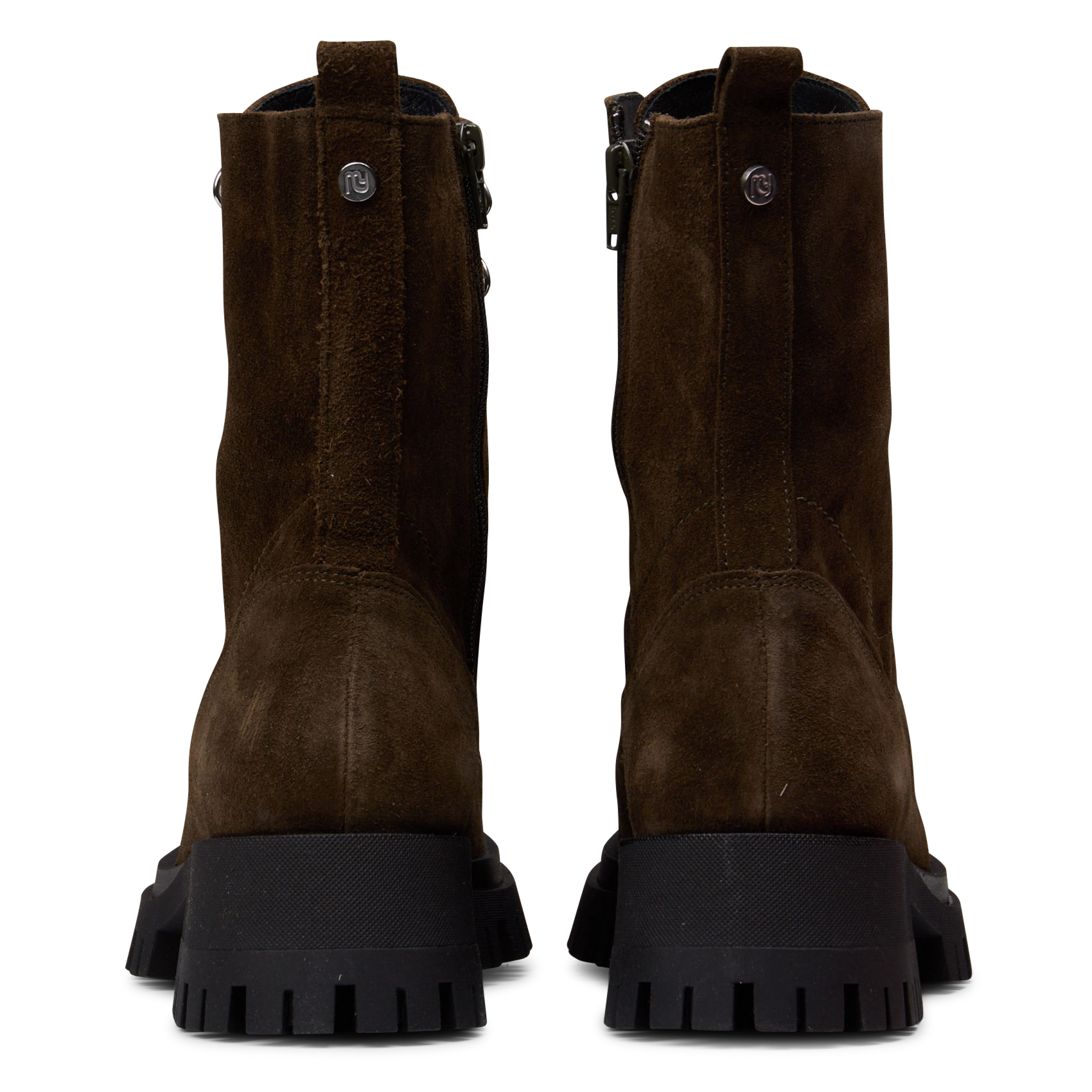 Leather ankle boots MELLOW YELLOW Khaki