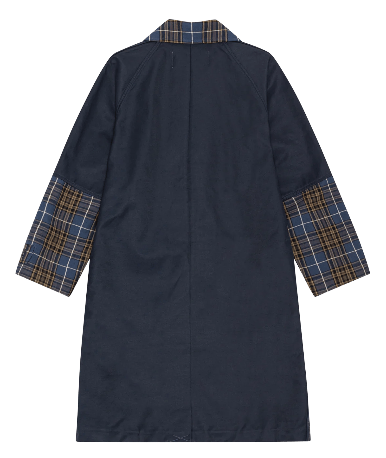 Buttoned coat with patterned details BAUM UND PFERDGARTEN Blue