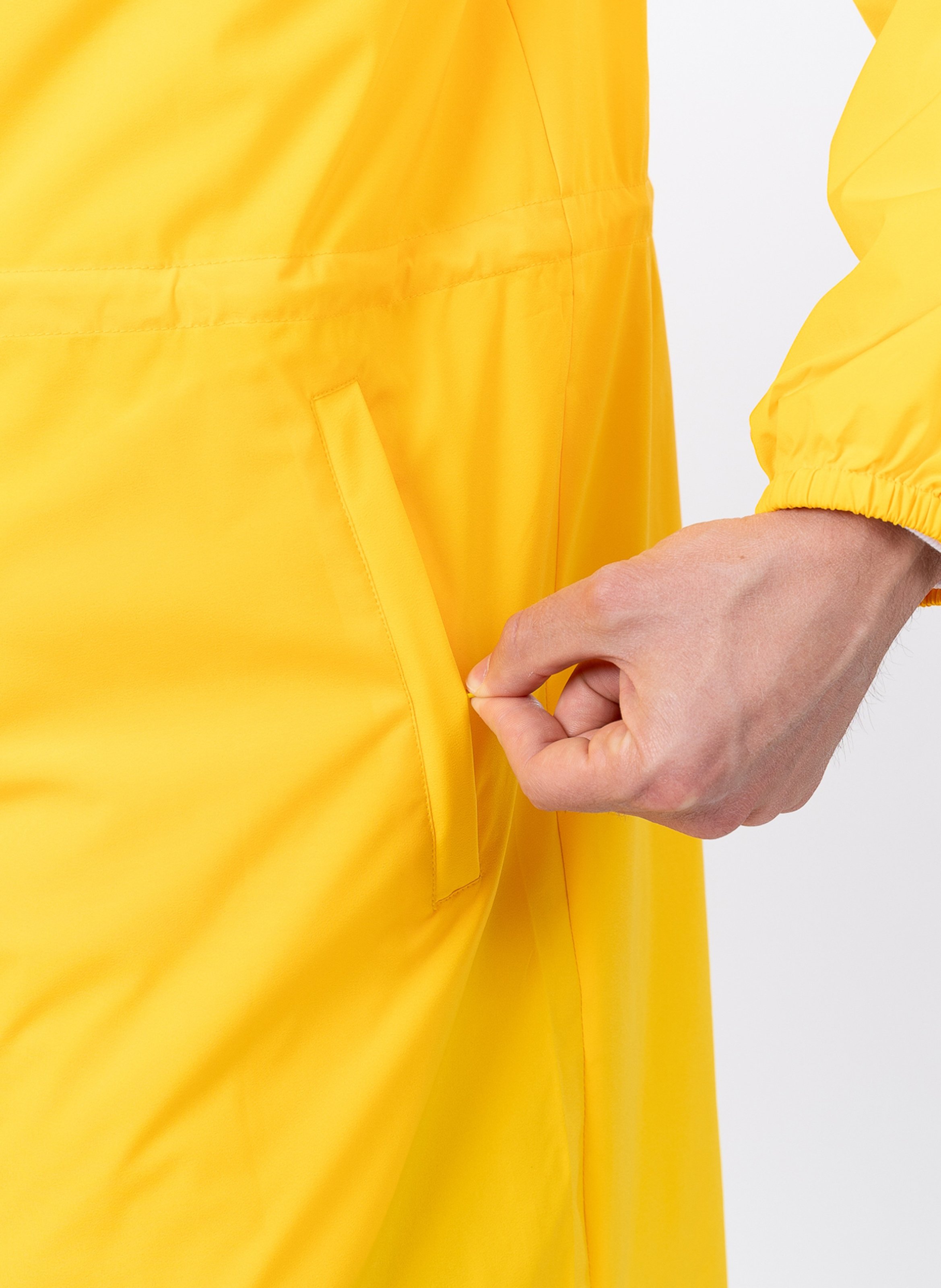 Imperméable long à capuche convertible FLOTTE Jaune