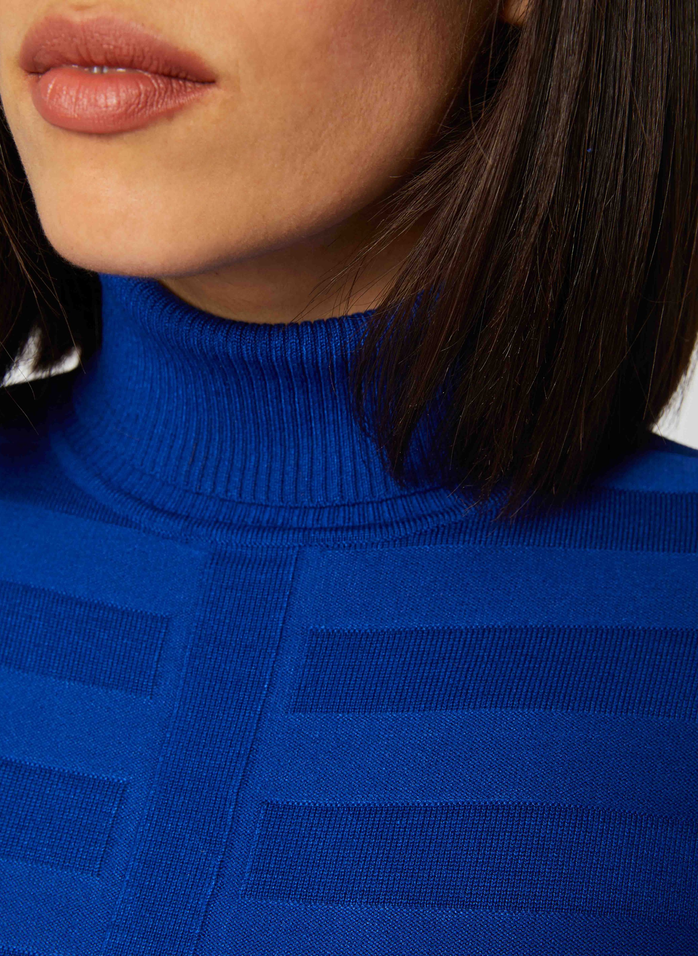 Rollkragenpullover MORGAN Blau