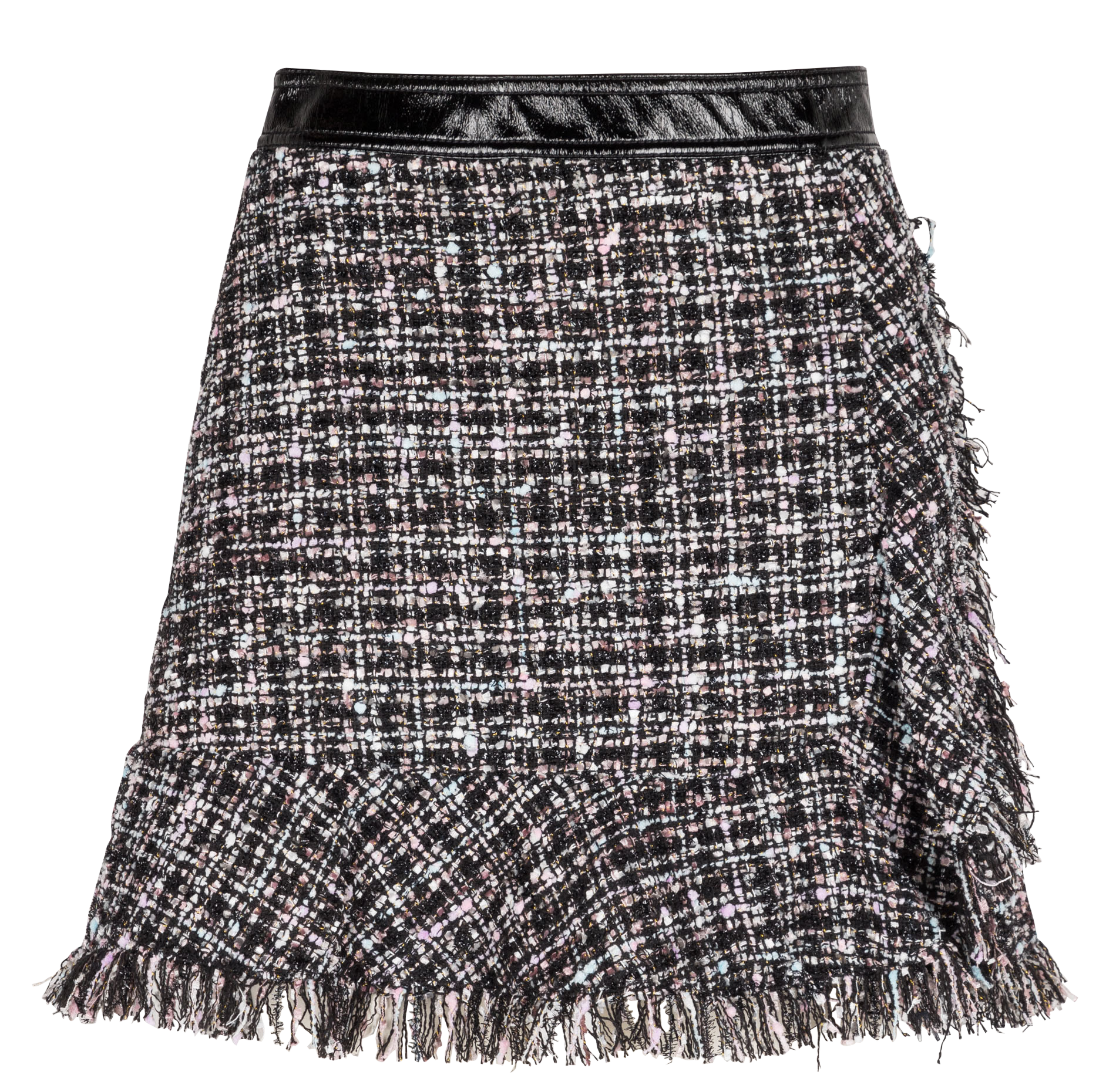 Short fringed A-line skirt MAX&Co. Grey