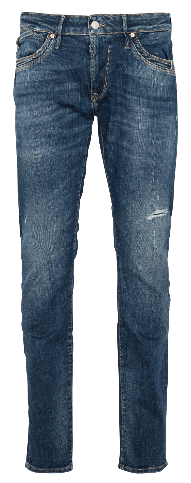 Straight Cut Jeans aus Baumwoll-Mix BlauLE TEMPS DES CERISES