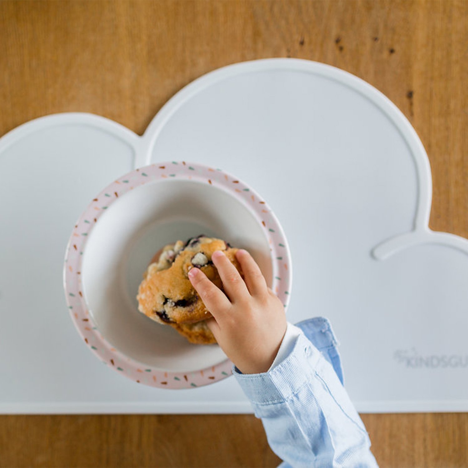 Set de table en forme de nuage en silicone KINDSGUT Blanc