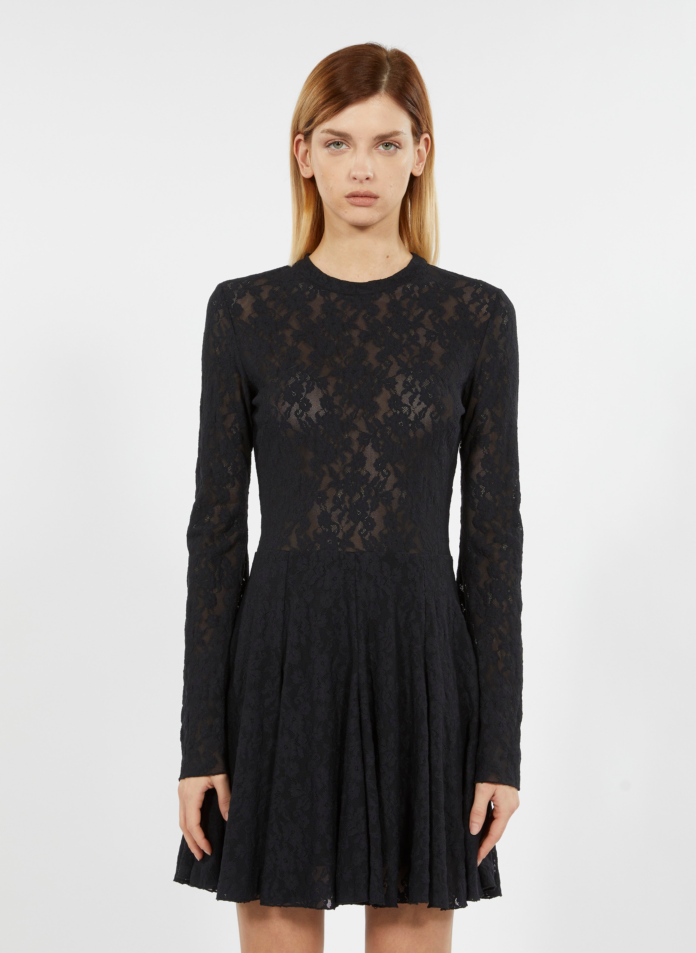 Lace top skater dress online