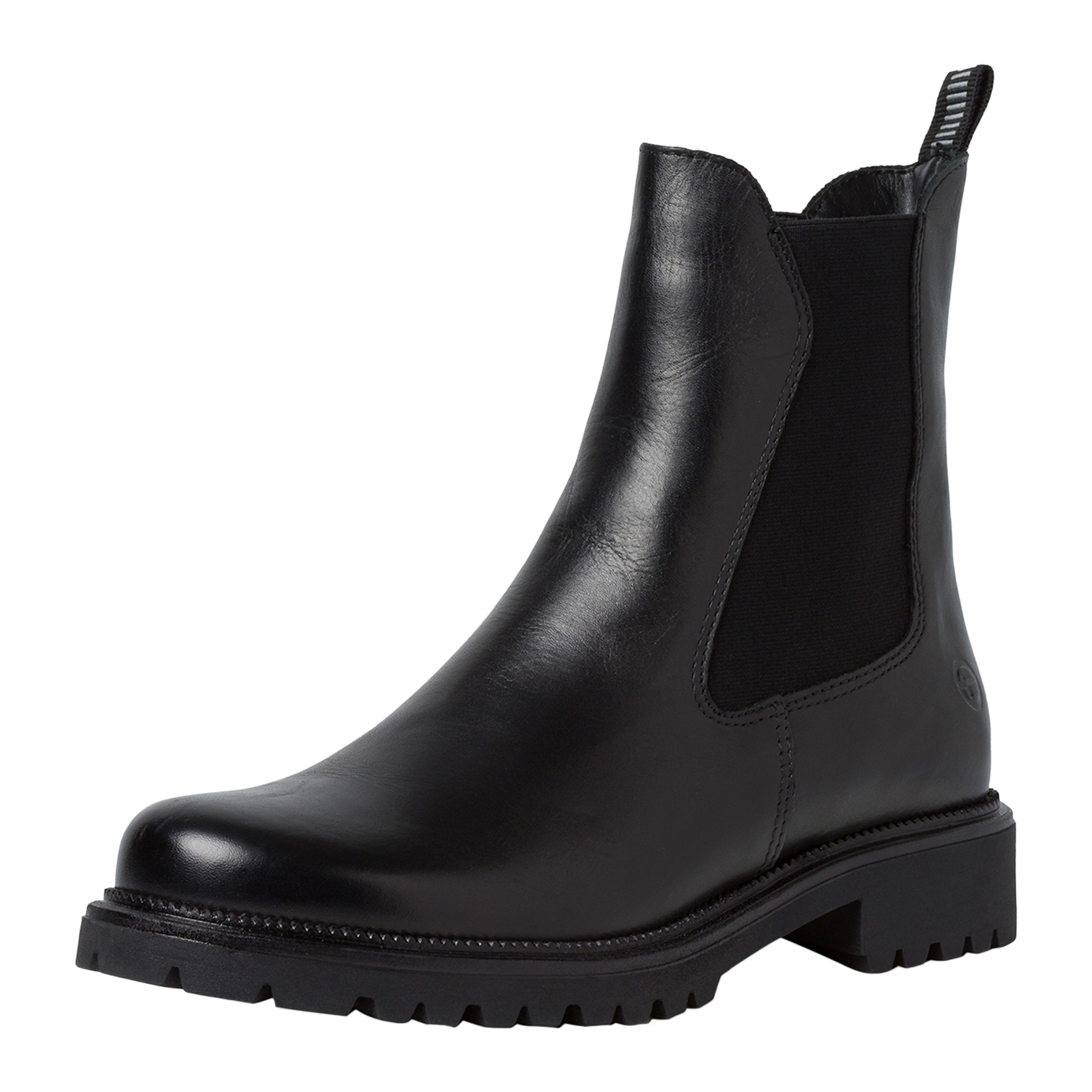 Leather Chelsea boot TAMARIS Black