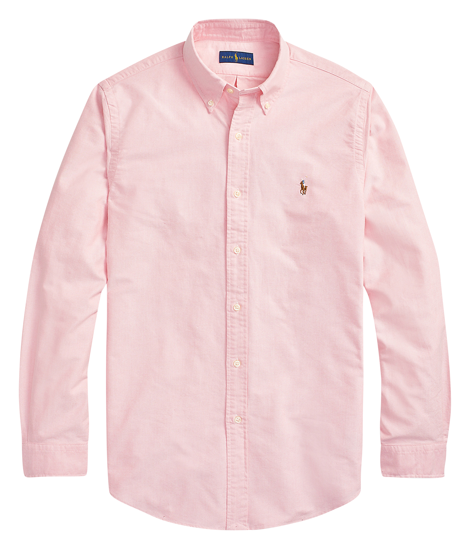 Custom-fit cotton shirt POLO RALPH LAUREN Pink