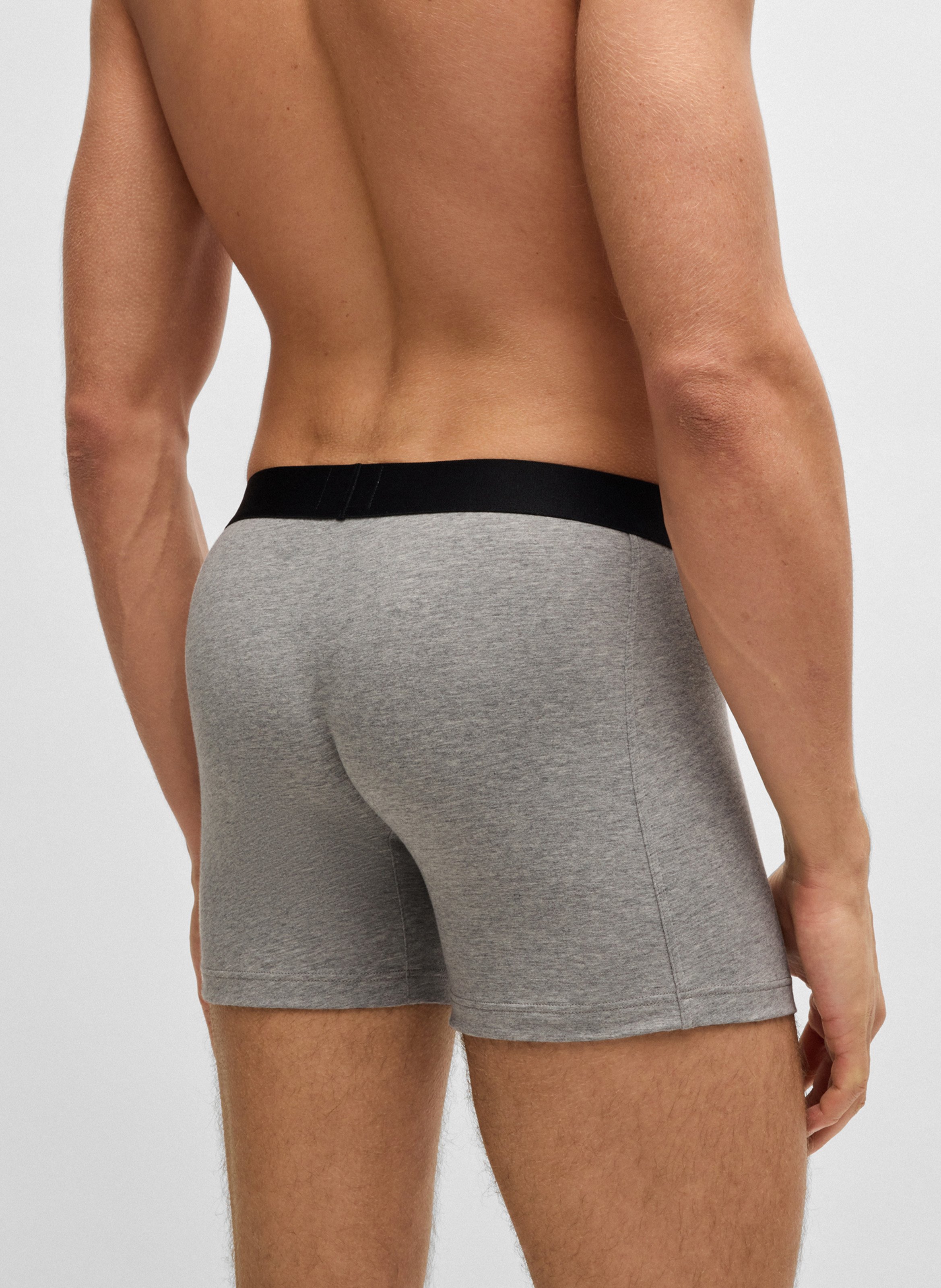 Pack of three cotton trunks BOSS Multicolored