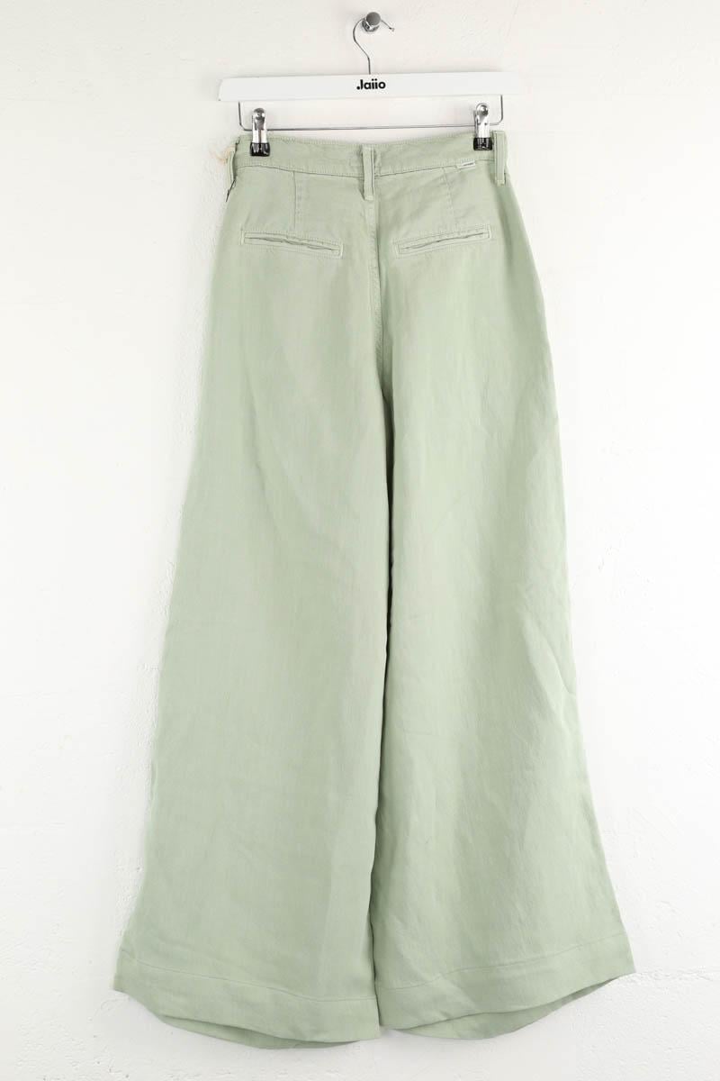 Wide cotton trousers  MOTHER - Seconde Main Green